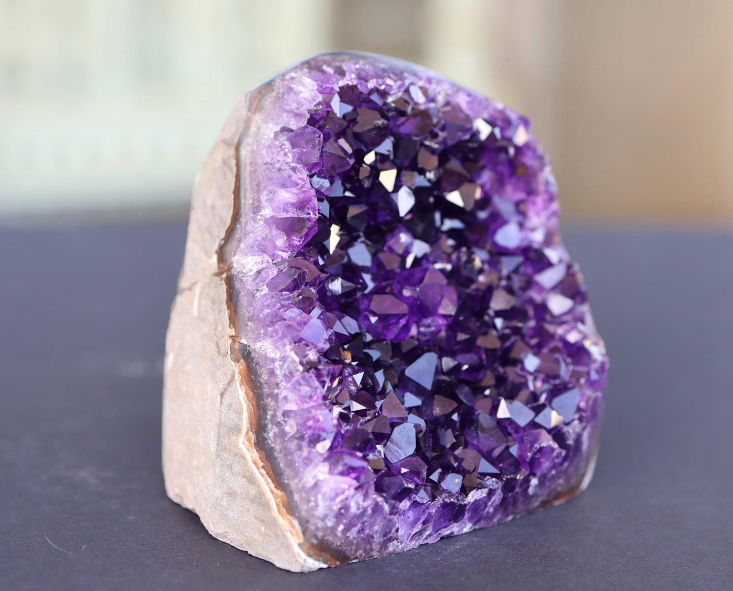 Amethyst Geode Cluster 380g Deep Purple Quartz Crystal Cluster Raw Amethyst Home Decor Unique Gift