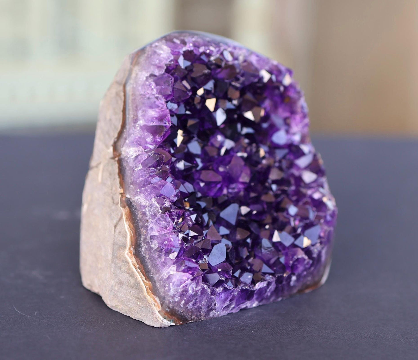 Amethyst Geode Cluster 380g Deep Purple Quartz Crystal Cluster Raw Amethyst Home Decor Unique Gift