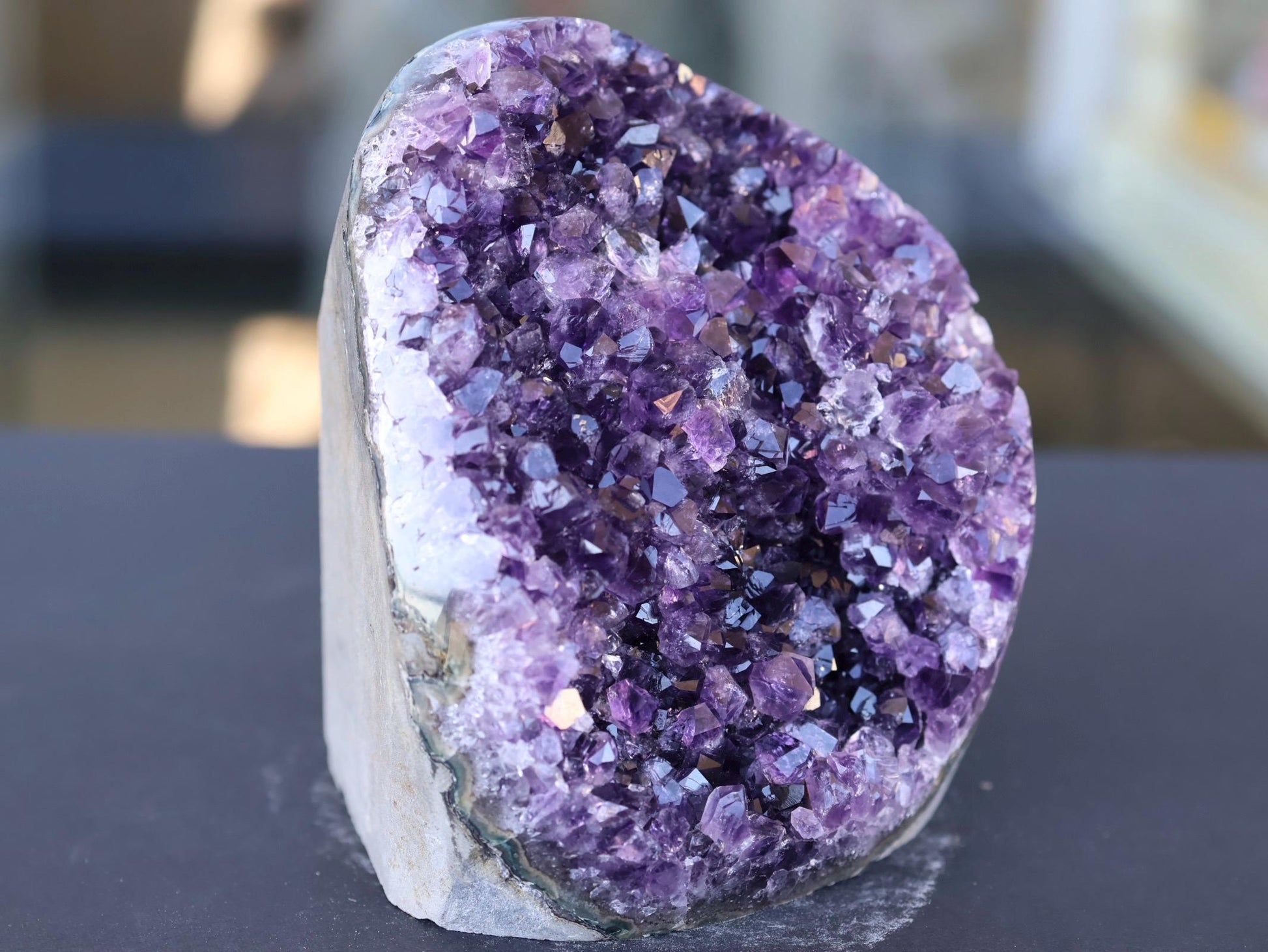 Large Amethyst Geode Cluster 1186g Deep Purple Quartz Crystal Cluster Raw Amethyst Statement Home Decor