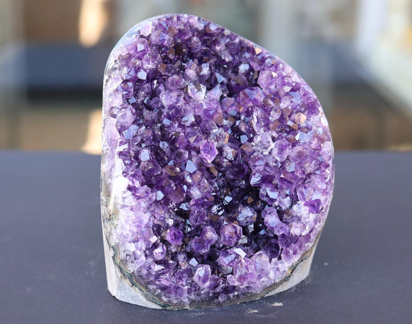 Large Amethyst Geode Cluster 1186g Deep Purple Quartz Crystal Cluster Raw Amethyst Statement Home Decor
