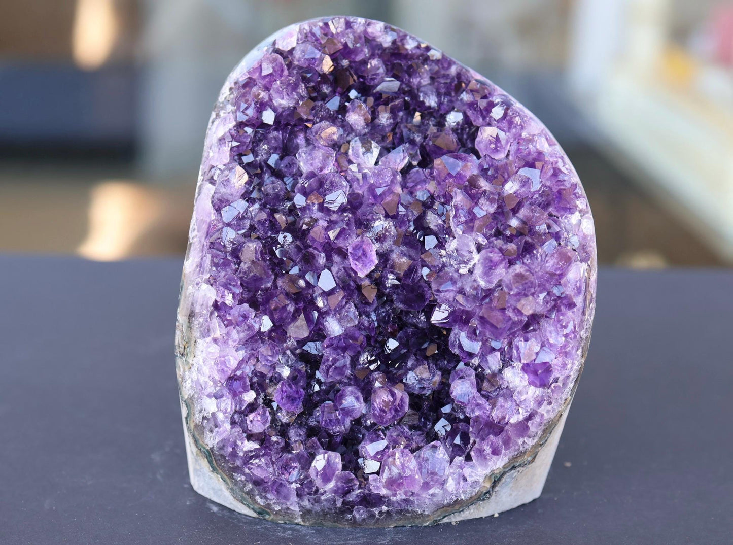 Large Amethyst Geode Cluster 1186g Deep Purple Quartz Crystal Cluster Raw Amethyst Statement Home Decor