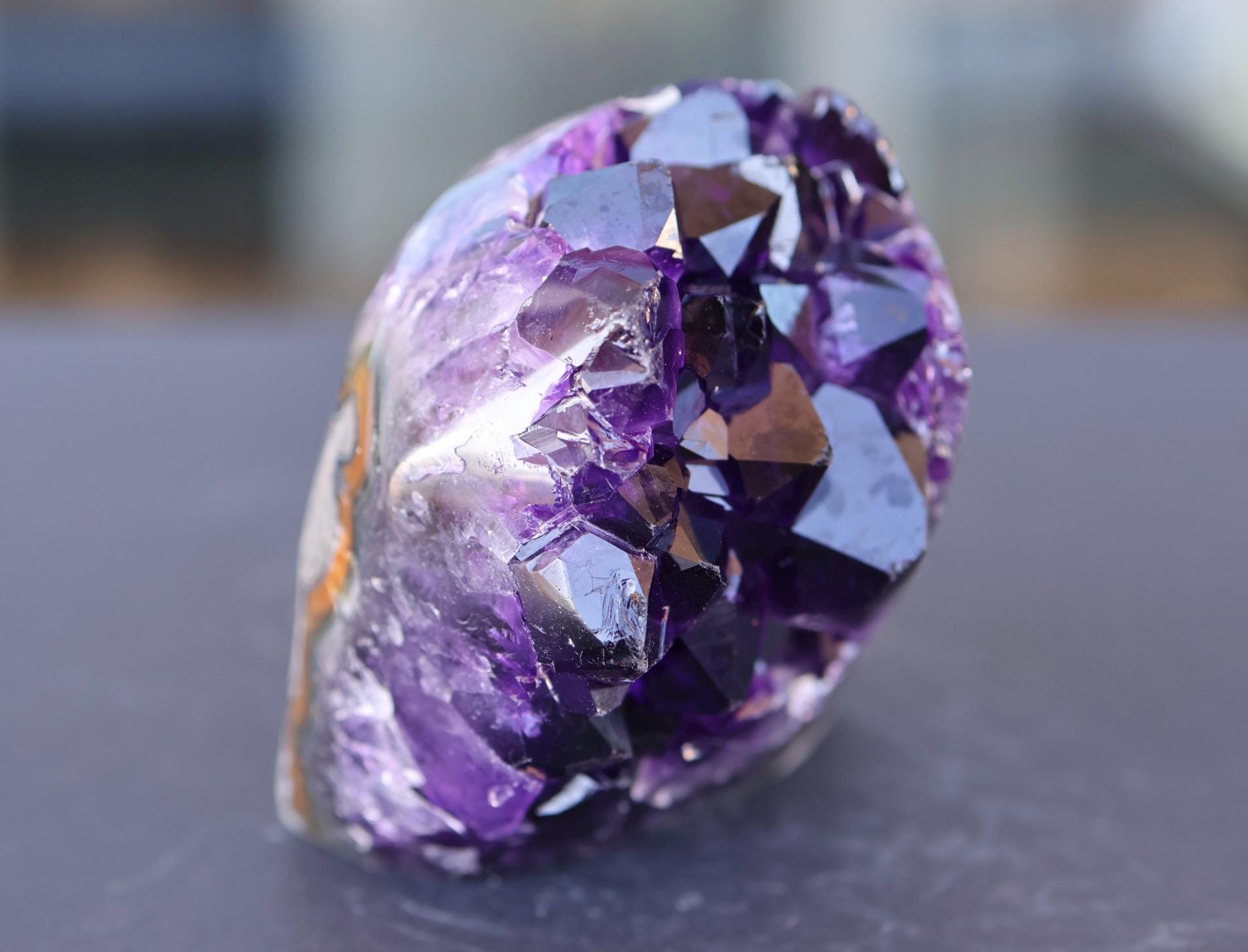 Amethyst Geode Cluster 343g Deep Purple Quartz Crystal Cluster Raw Amethyst Home Decor Unique Gift
