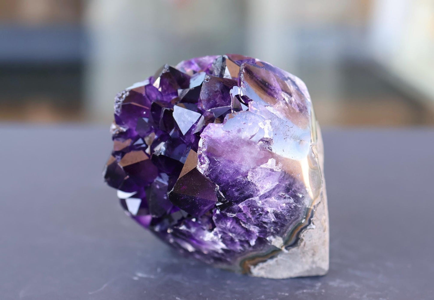 Amethyst Geode Cluster 343g Deep Purple Quartz Crystal Cluster Raw Amethyst Home Decor Unique Gift