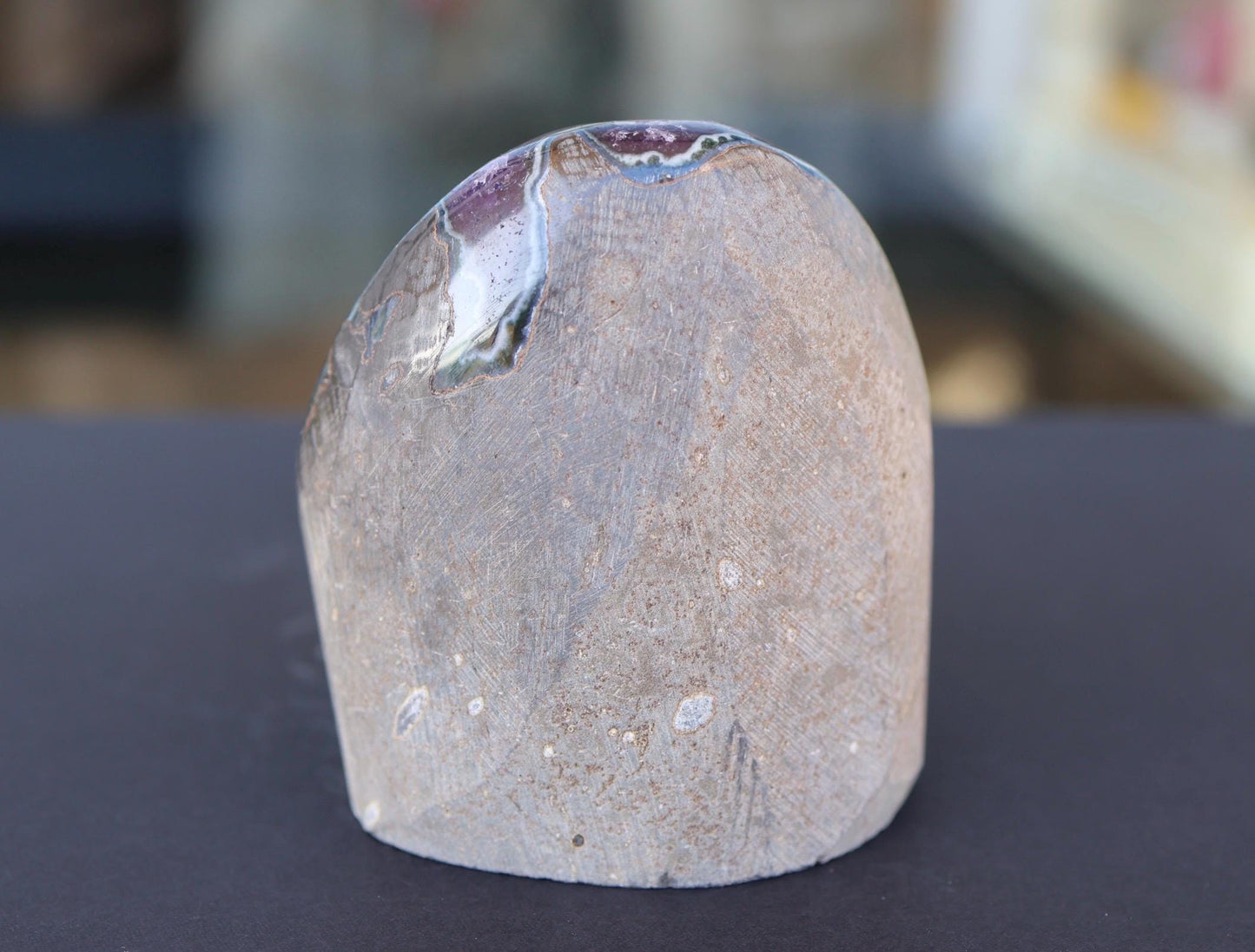 Deep Purple Uruguay Amethyst Geode Cluster Natural Crystal Cave Quartz Display Stone Collector Gift 755g