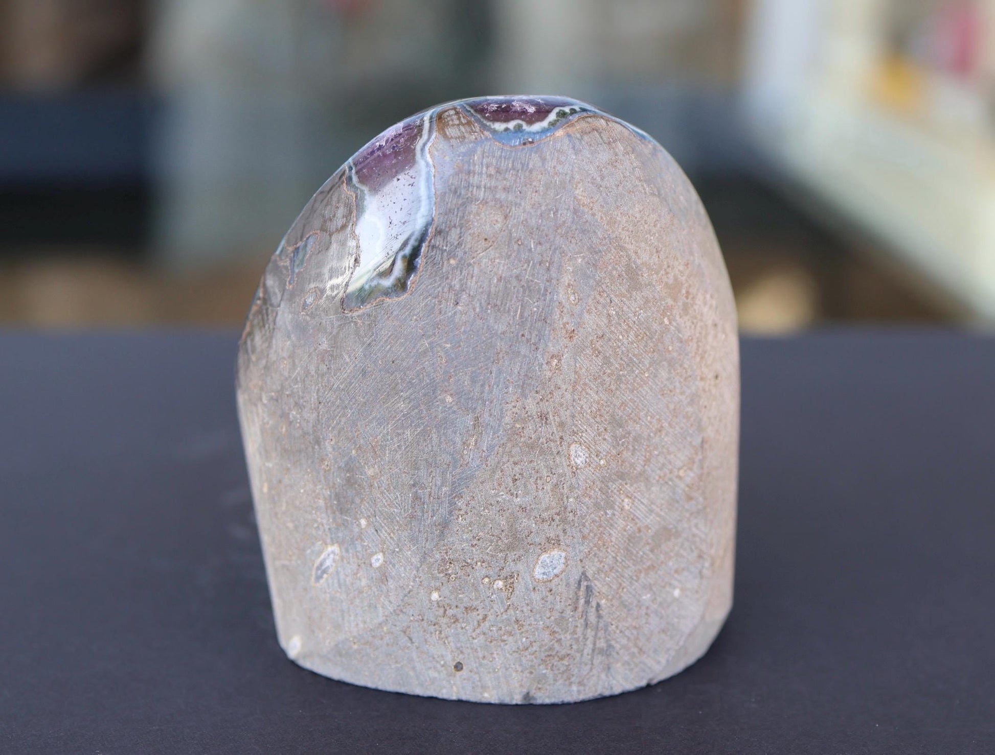 Deep Purple Uruguay Amethyst Geode Cluster Natural Crystal Cave Quartz Display Stone Collector Gift 755g