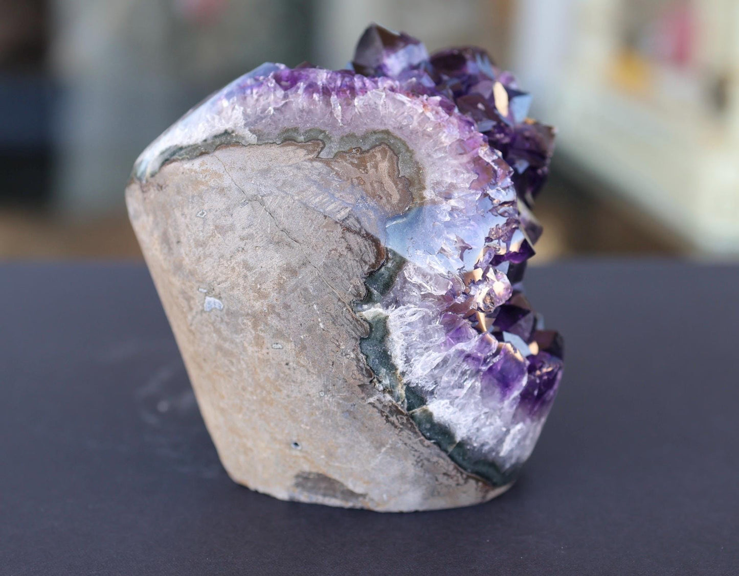 Amethyst Geode Cluster 892g Deep Purple Crystal Quartz Cluster Large Raw Amethyst Home Decor Gift