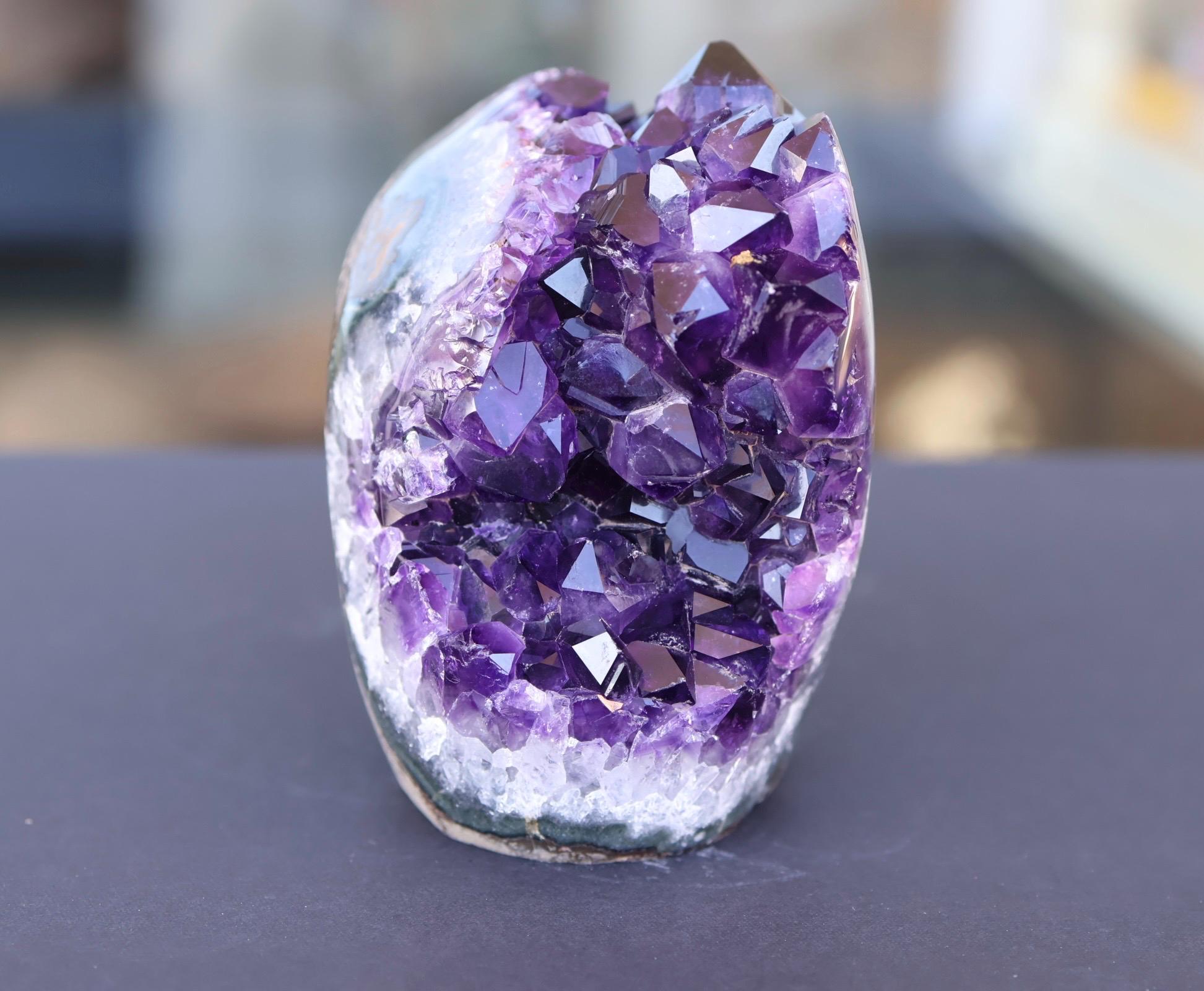 Amethyst Geode Cluster 892g Deep Purple Crystal Quartz Cluster Large Raw Amethyst Home Decor Gift
