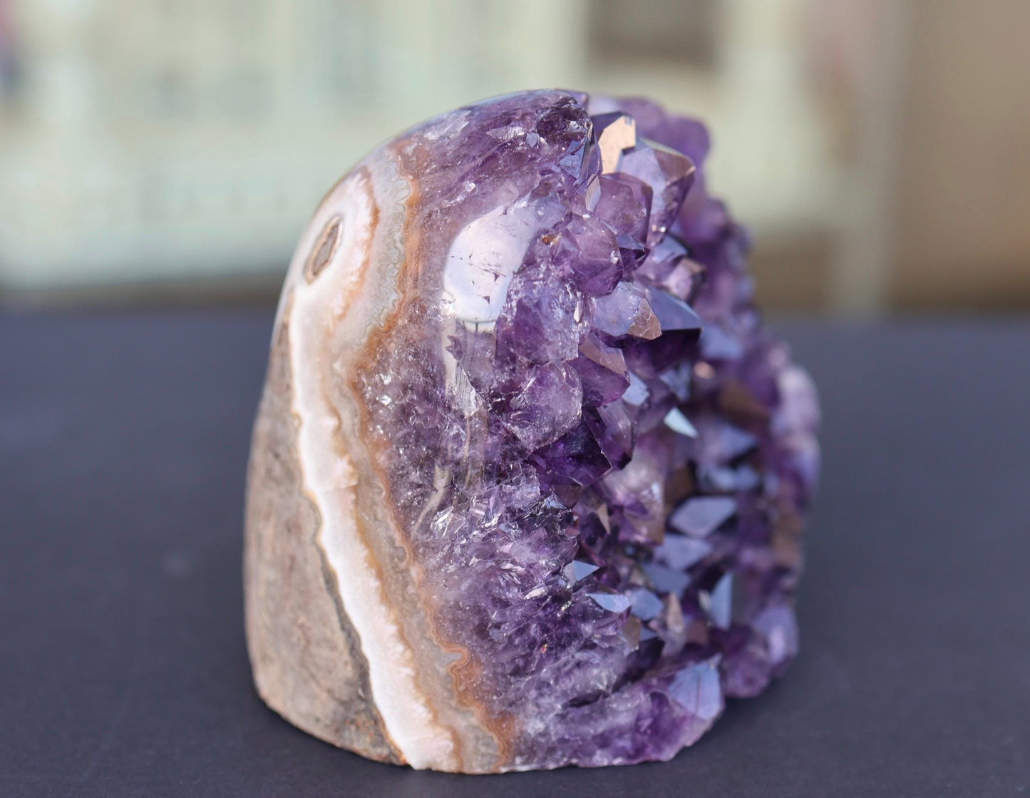 Amethyst Geode Cluster 633g Natural Purple Quartz Crystal Cluster Home Decor Unique Gift Raw Amethyst