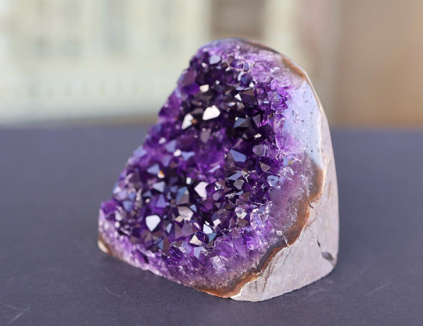 Amethyst Geode Cluster 380g Deep Purple Quartz Crystal Cluster Raw Amethyst Home Decor Unique Gift