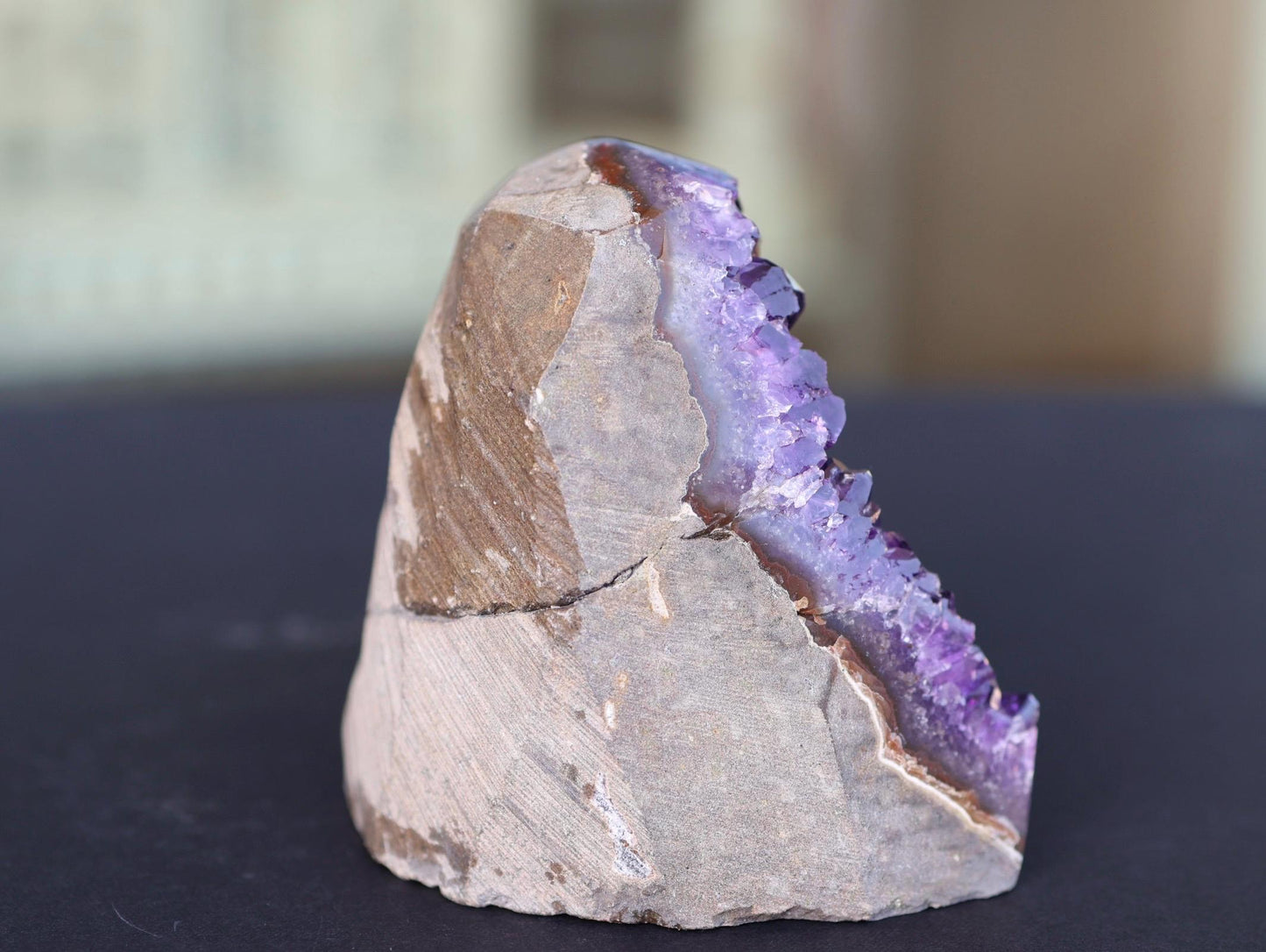 Amethyst Geode Cluster 380g Deep Purple Quartz Crystal Cluster Raw Amethyst Home Decor Unique Gift
