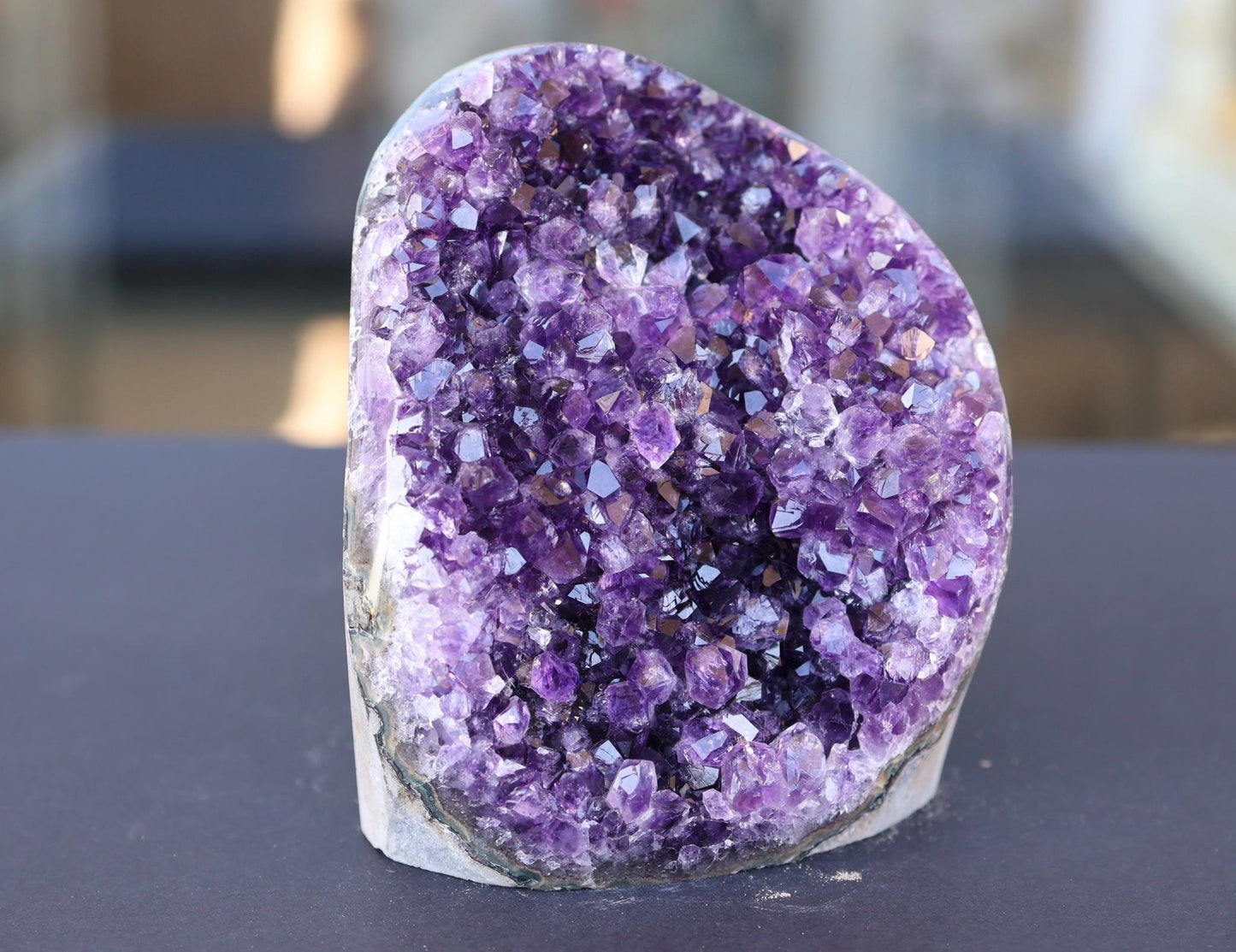 Large Amethyst Geode Cluster 1186g Deep Purple Quartz Crystal Cluster Raw Amethyst Statement Home Decor
