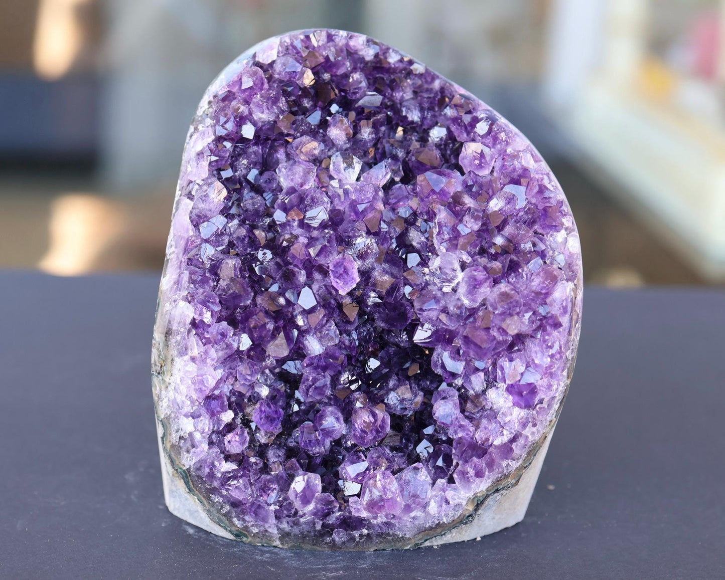 Large Amethyst Geode Cluster 1186g Deep Purple Quartz Crystal Cluster Raw Amethyst Statement Home Decor