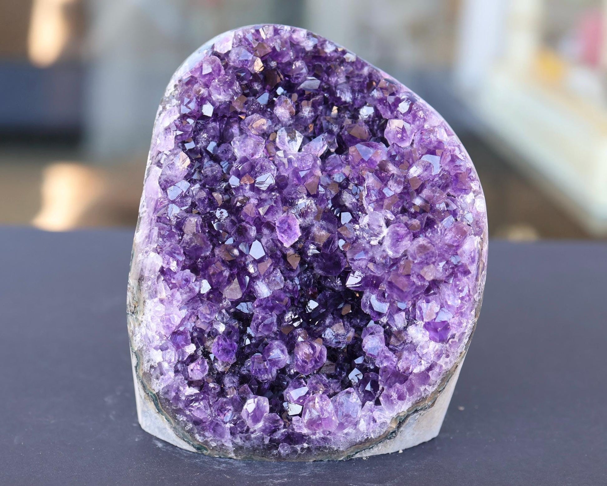 Large Amethyst Geode Cluster 1186g Deep Purple Quartz Crystal Cluster Raw Amethyst Statement Home Decor
