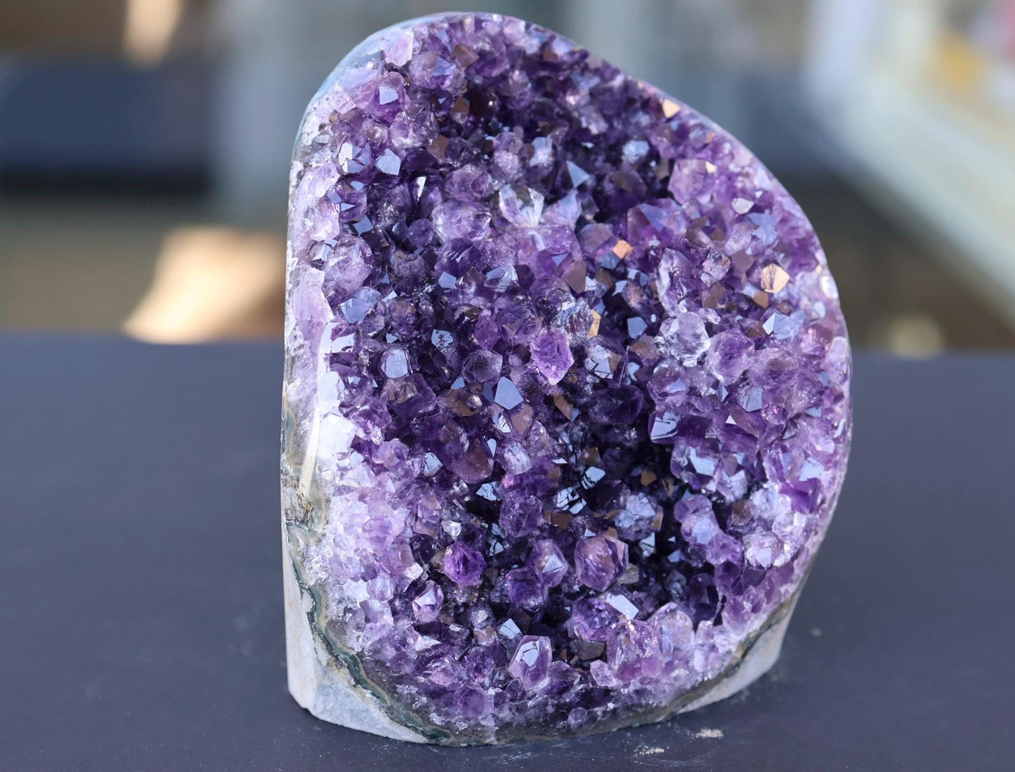 Large Amethyst Geode Cluster 1186g Deep Purple Quartz Crystal Cluster Raw Amethyst Statement Home Decor