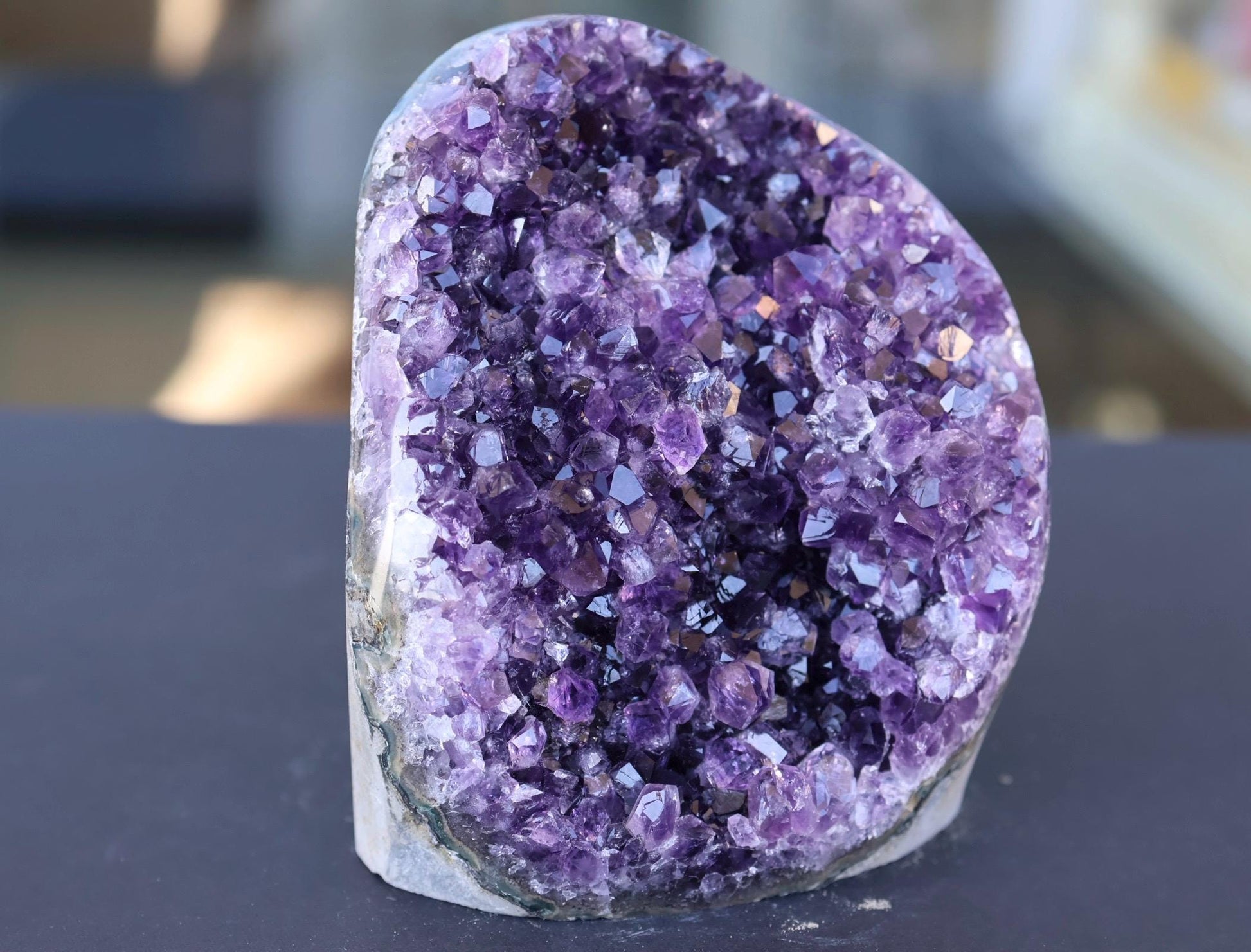 Large Amethyst Geode Cluster 1186g Deep Purple Quartz Crystal Cluster Raw Amethyst Statement Home Decor