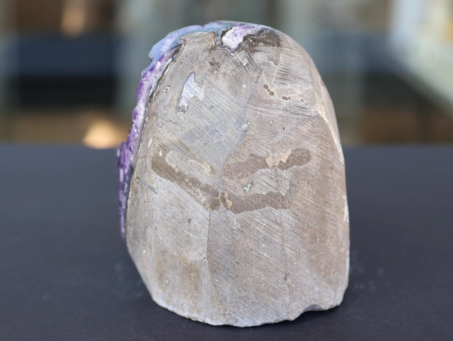 Large Uruguay Amethyst Geode 930g | Deep Purple Crystal Cluster | Natural Druzy Quartz Display Piece | One of a Kind Crystal Decor
