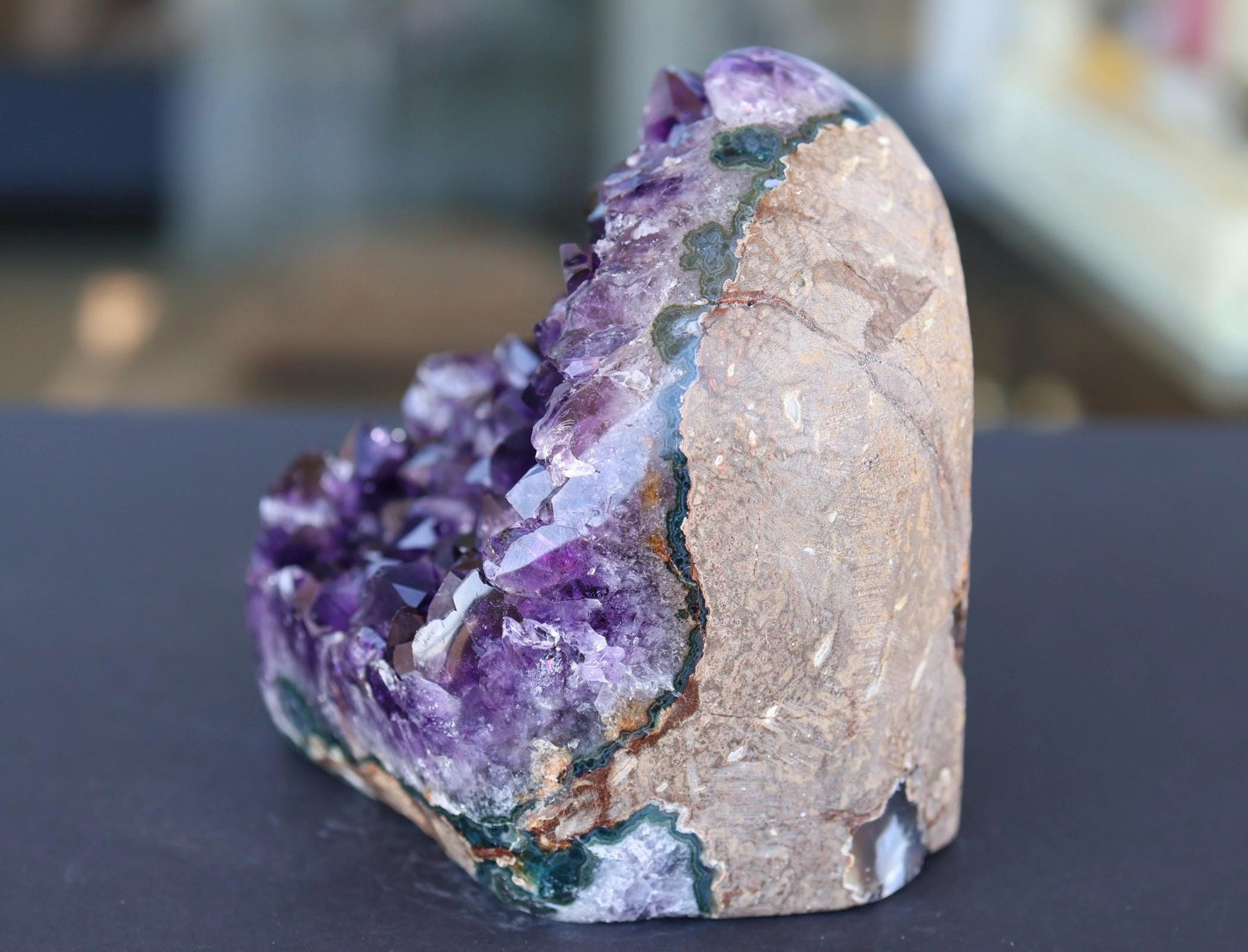Large Amethyst Geode Cluster 1155g Deep Purple Quartz Crystal Cluster Raw Amethyst Statement Home Decor