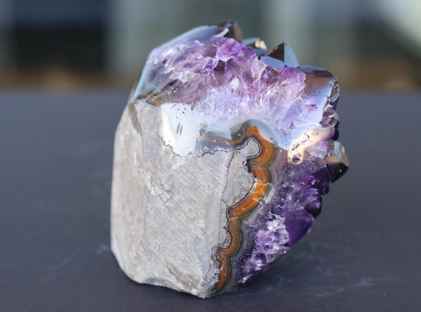 Amethyst Geode Cluster 343g Deep Purple Quartz Crystal Cluster Raw Amethyst Home Decor Unique Gift