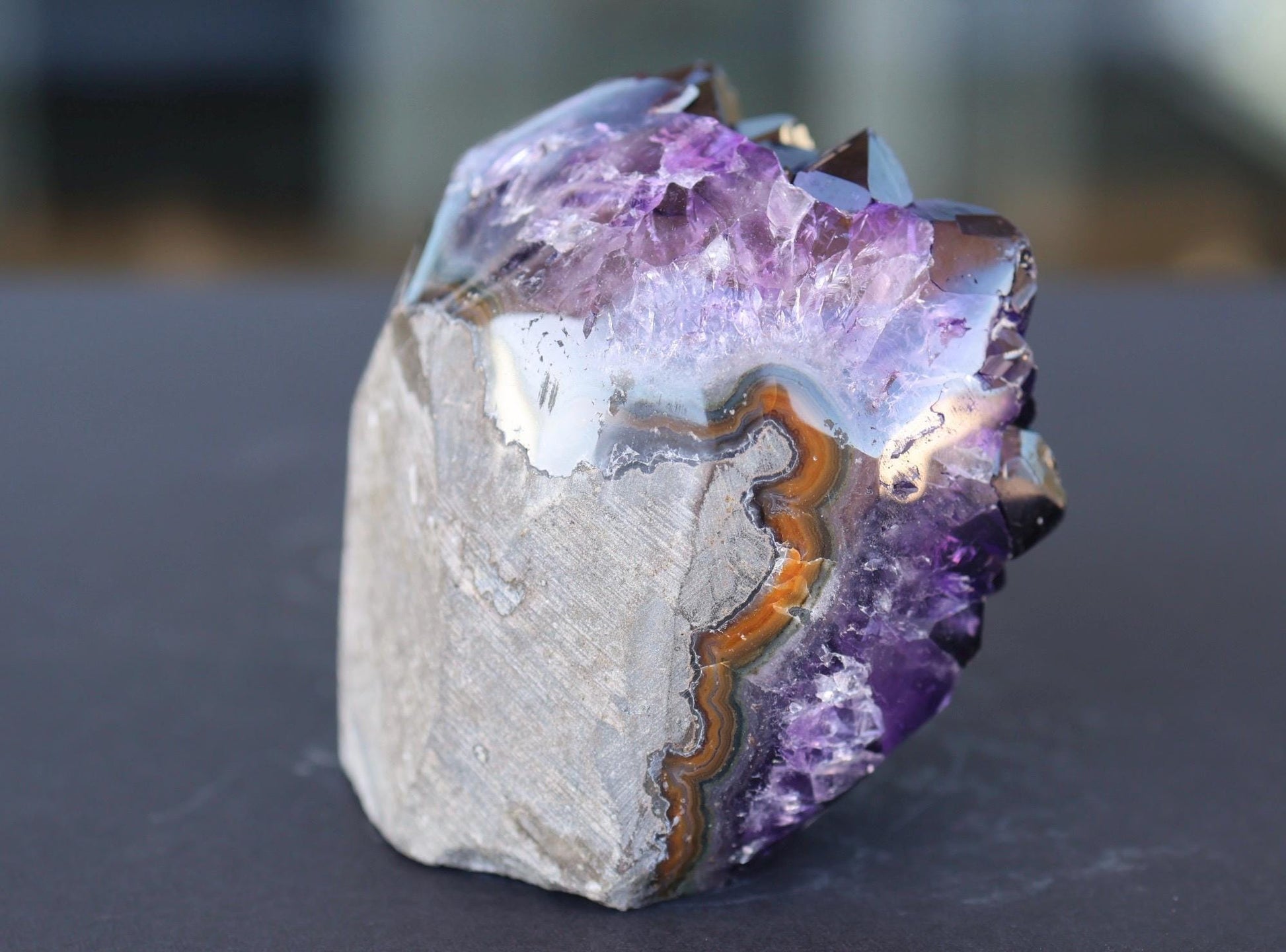 Amethyst Geode Cluster 343g Deep Purple Quartz Crystal Cluster Raw Amethyst Home Decor Unique Gift