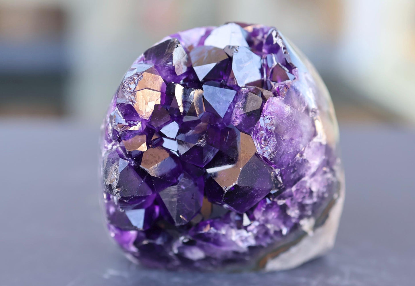 Amethyst Geode Cluster 343g Deep Purple Quartz Crystal Cluster Raw Amethyst Home Decor Unique Gift