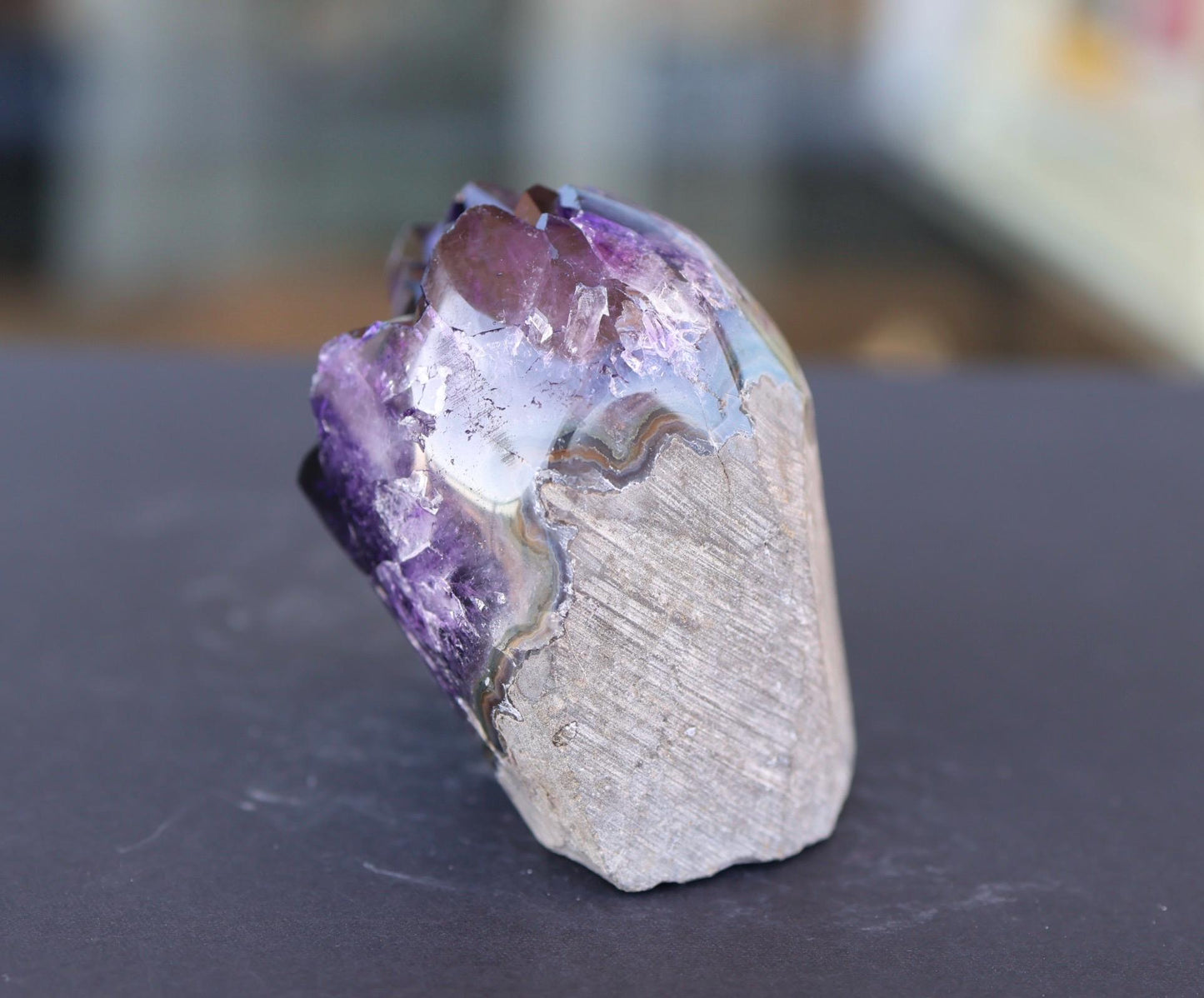 Amethyst Geode Cluster 343g Deep Purple Quartz Crystal Cluster Raw Amethyst Home Decor Unique Gift