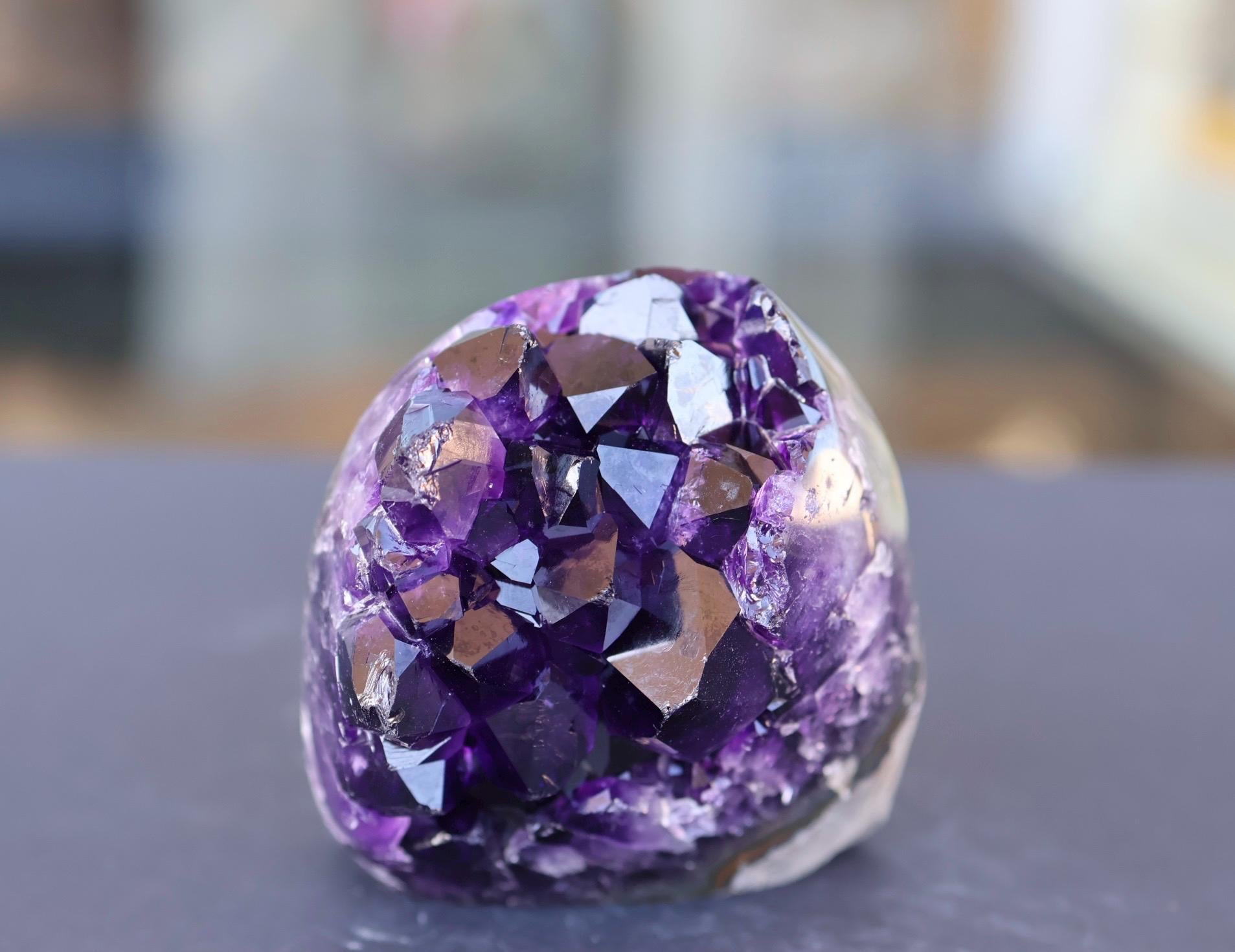 Amethyst Geode Cluster 343g Deep Purple Quartz Crystal Cluster Raw Amethyst Home Decor Unique Gift