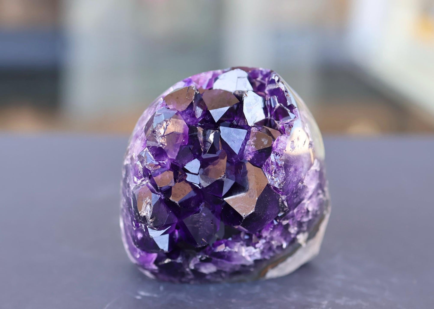Amethyst Geode Cluster 343g Deep Purple Quartz Crystal Cluster Raw Amethyst Home Decor Unique Gift