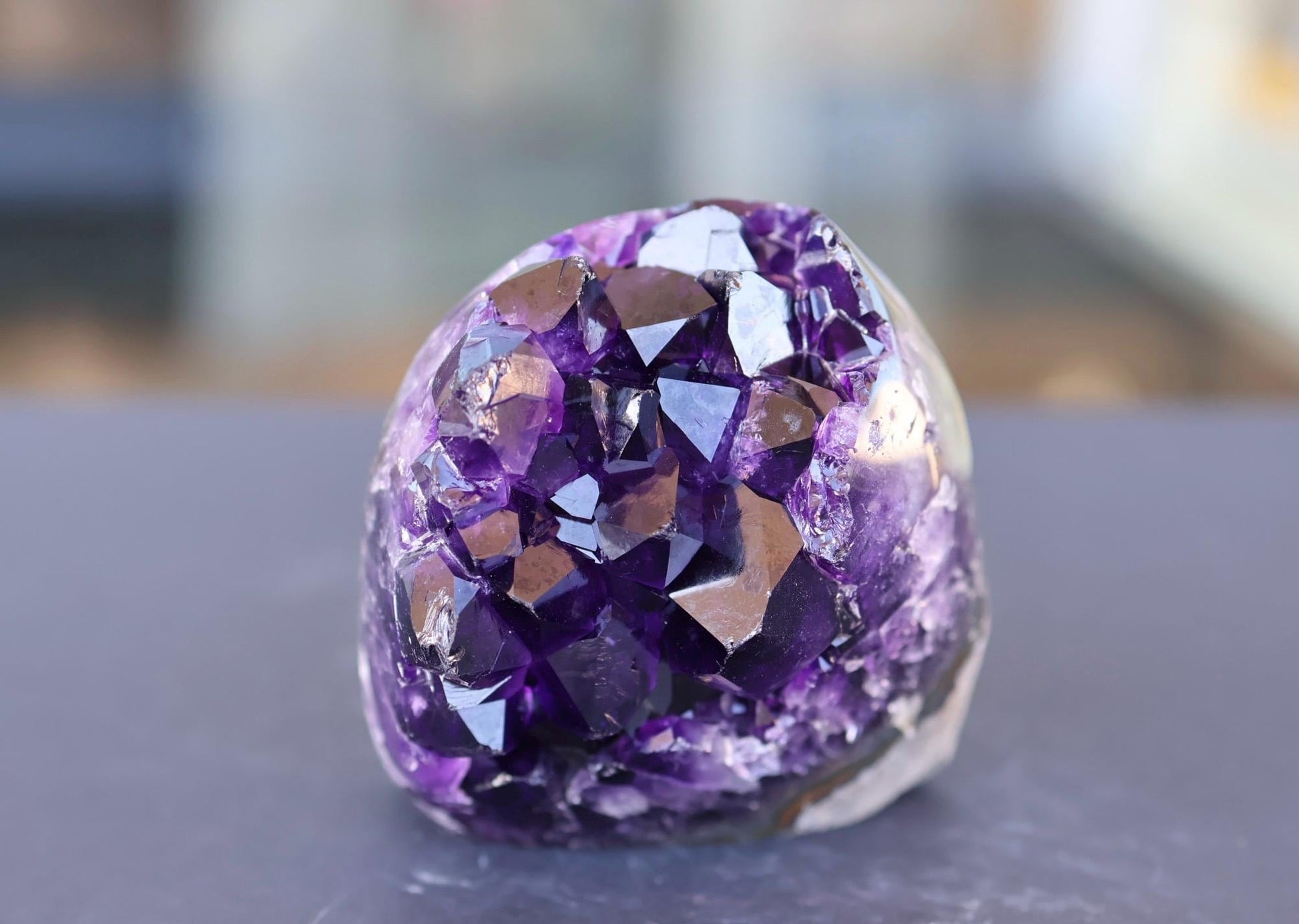 Amethyst Geode Cluster 343g Deep Purple Quartz Crystal Cluster Raw Amethyst Home Decor Unique Gift