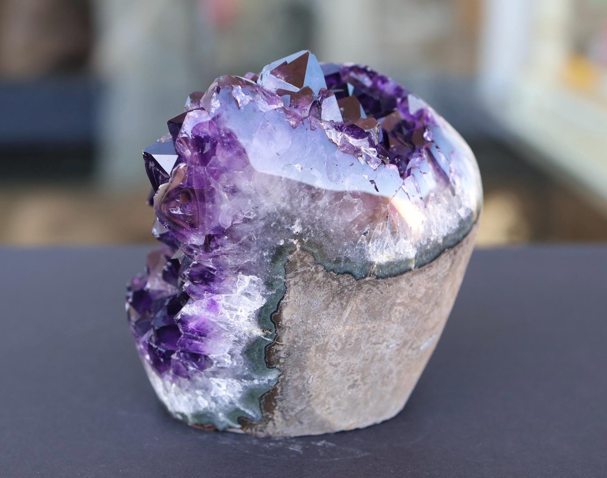 Amethyst Geode Cluster 892g Deep Purple Crystal Quartz Cluster Large Raw Amethyst Home Decor Gift