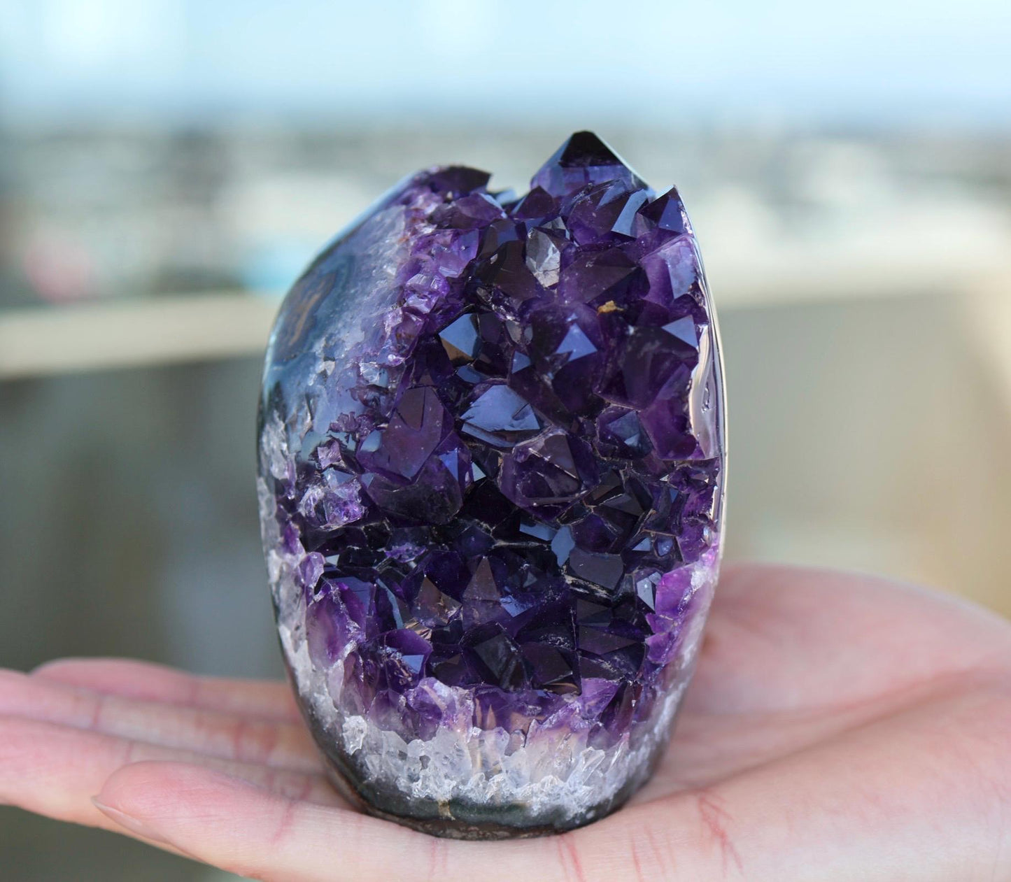 Amethyst Geode Cluster 892g Deep Purple Crystal Quartz Cluster Large Raw Amethyst Home Decor Gift