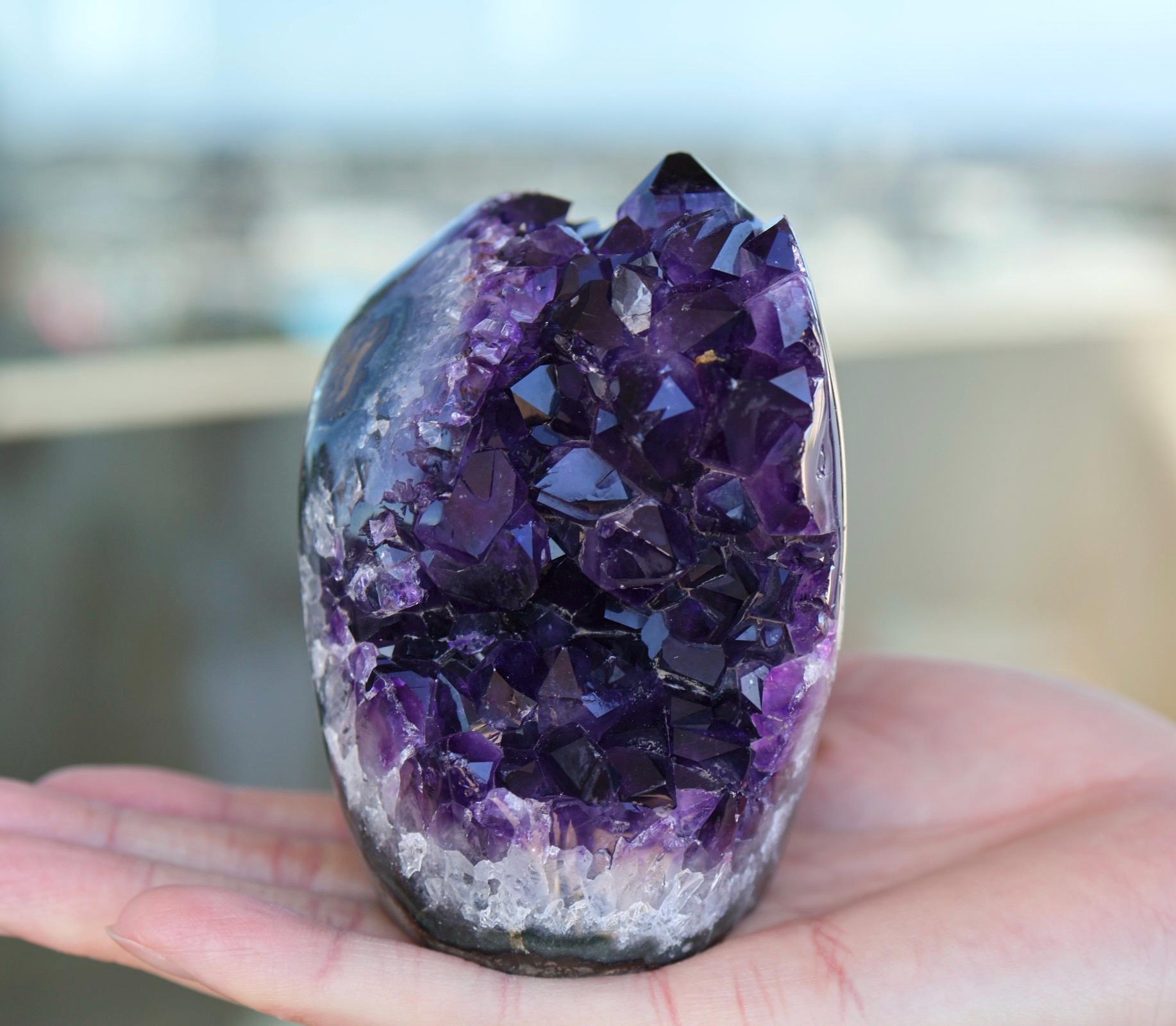 Amethyst Geode Cluster 892g Deep Purple Crystal Quartz Cluster Large Raw Amethyst Home Decor Gift