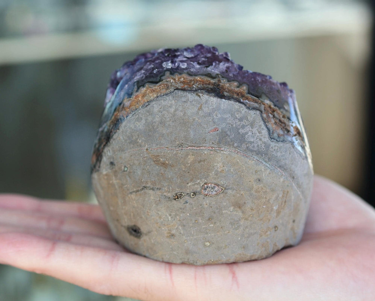 Uruguay Amethyst Cluster, Deep Purple Amethyst Druzy, Natural Crystal Specimen, Amethyst Home Decor, Crystal Gift for Her, 545g