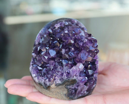 Uruguay Amethyst Geode, Deep Purple Crystal Cluster, Natural Amethyst Cathedral, Collector Crystal Specimen, Luxury Home Decor