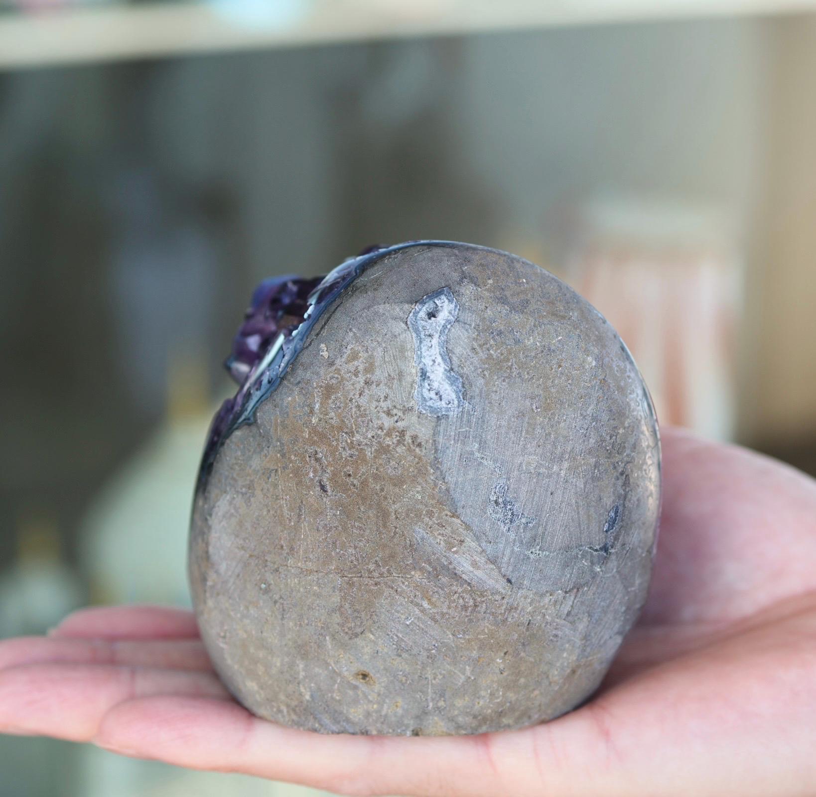 Uruguay Amethyst Geode, Deep Purple Crystal Cluster, Natural Amethyst Cathedral, Collector Crystal Specimen, Luxury Home Decor