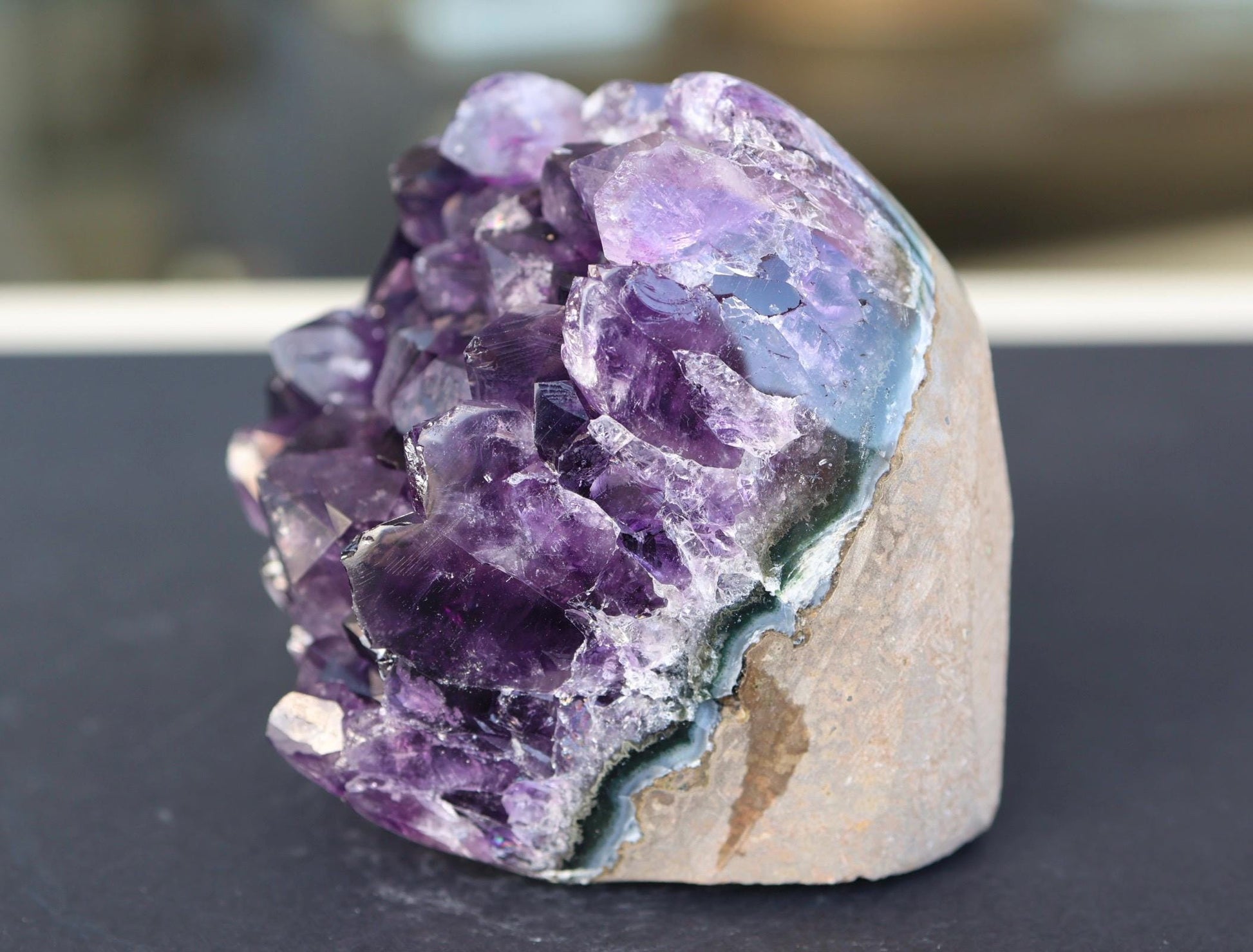 Amethyst Geode, Amethyst Crystal Cluster, Natural Purple Crystal, Druzy Quartz, Raw Amethyst, Crystal Decor, 581g