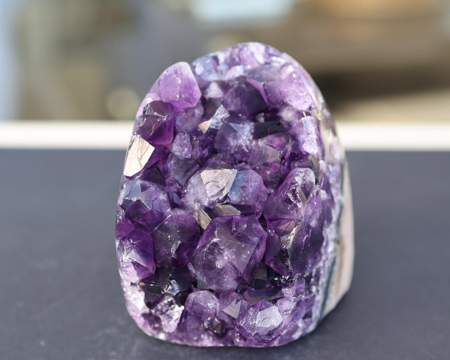 Amethyst Geode, Amethyst Crystal Cluster, Natural Purple Crystal, Druzy Quartz, Raw Amethyst, Crystal Decor, 581g