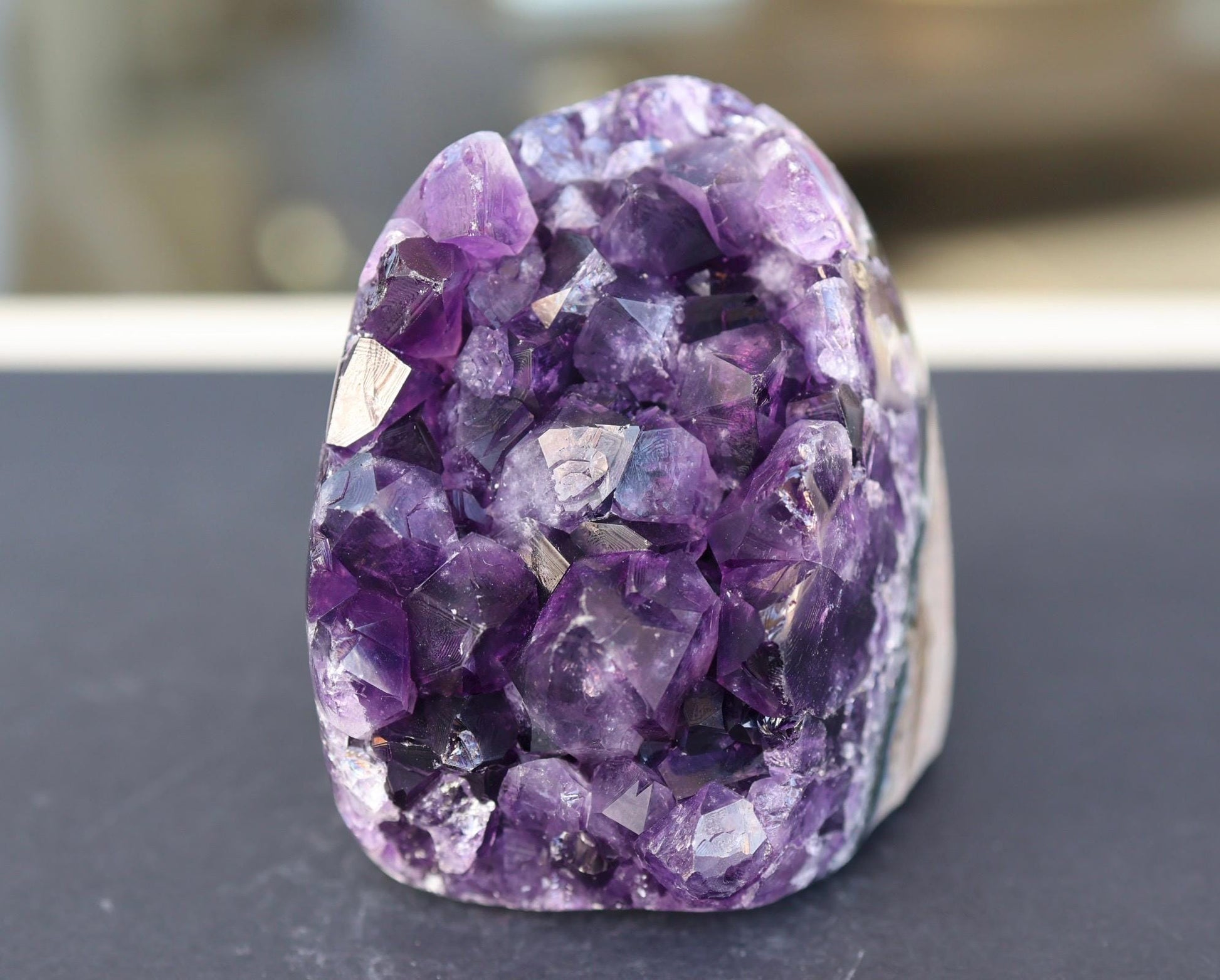Amethyst Geode, Amethyst Crystal Cluster, Natural Purple Crystal, Druzy Quartz, Raw Amethyst, Crystal Decor, 581g