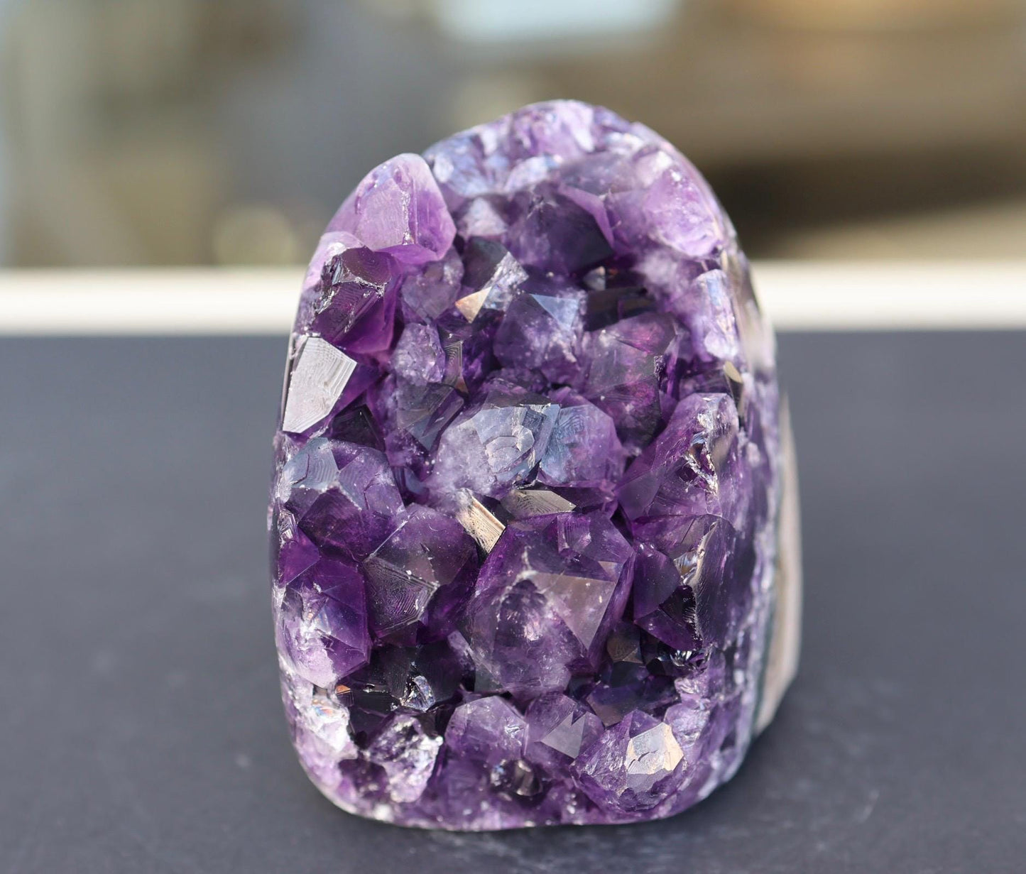Amethyst Geode, Amethyst Crystal Cluster, Natural Purple Crystal, Druzy Quartz, Raw Amethyst, Crystal Decor, 581g
