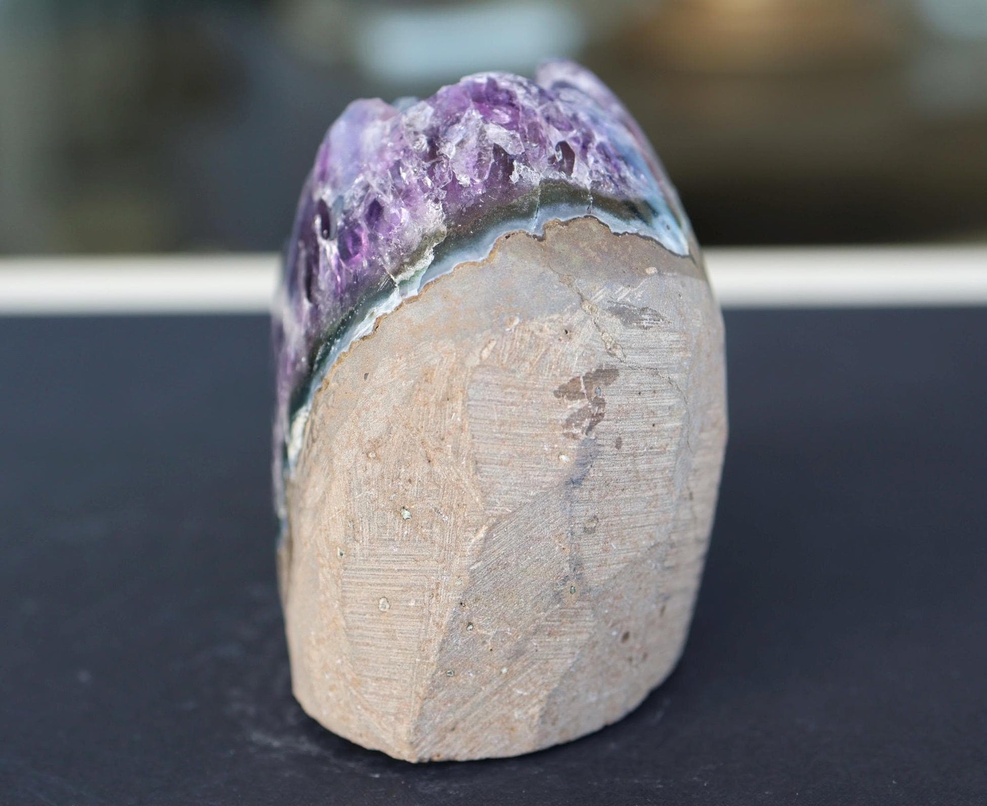 Amethyst Geode, Amethyst Crystal Cluster, Natural Purple Crystal, Druzy Quartz, Raw Amethyst, Crystal Decor, 581g