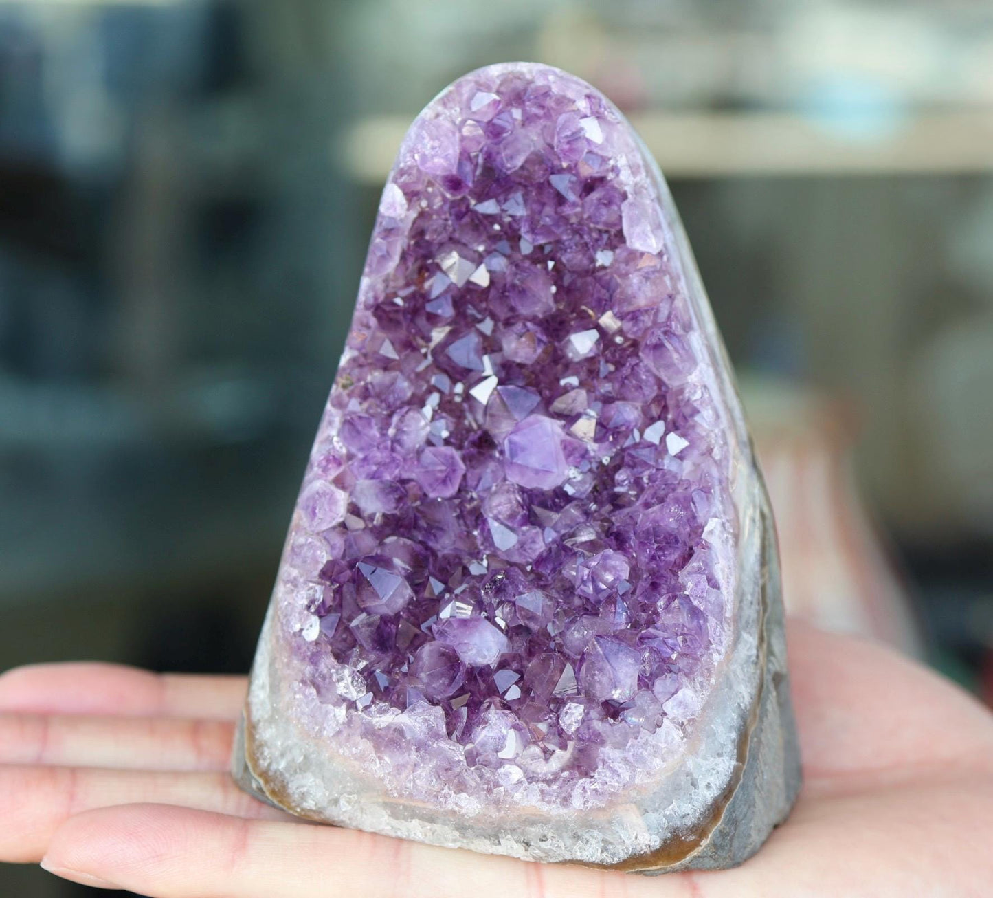 Amethyst Geode, Amethyst Crystal Cluster, Natural Purple Crystal, Druzy Quartz, Raw Amethyst, Crystal Decor, 742g