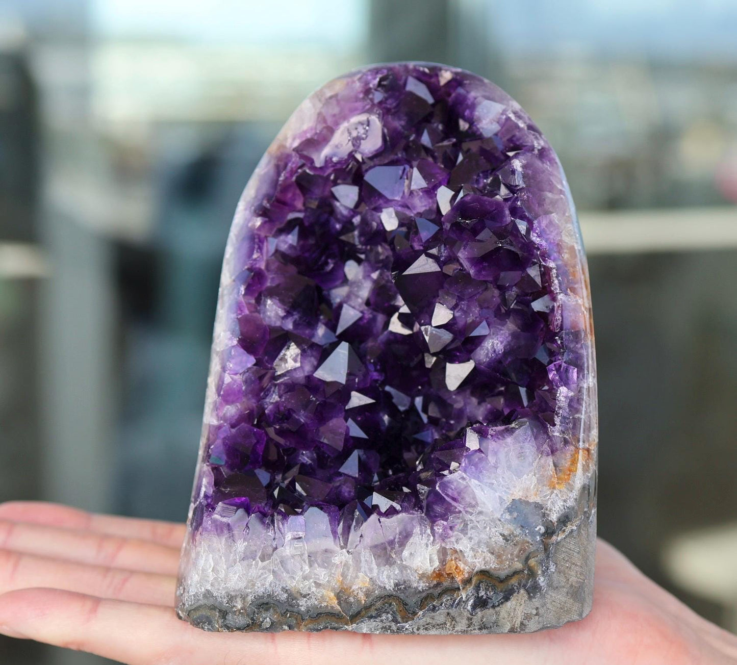 Uruguay Amethyst Geode – Deep Purple Natural Crystal Cluster – 1433g