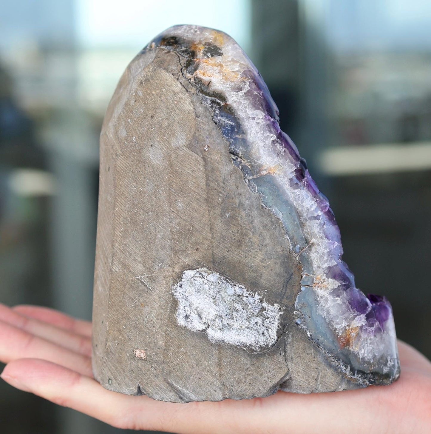 Uruguay Amethyst Geode – Deep Purple Natural Crystal Cluster – 1433g