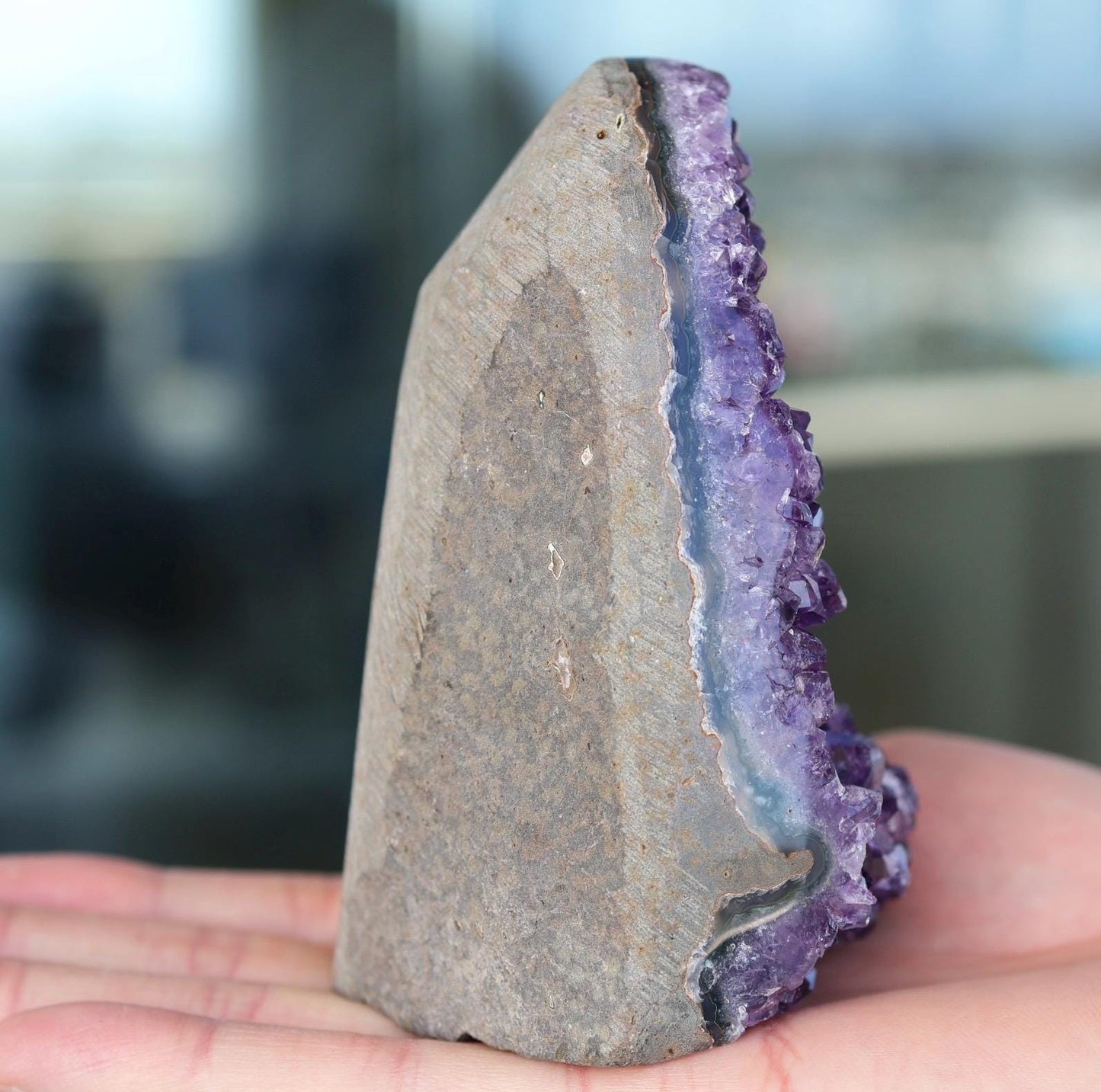 Amethyst Geode Cluster 517g Deep Purple Quartz Crystal Cluster Raw Amethyst Home Decor Unique Gift