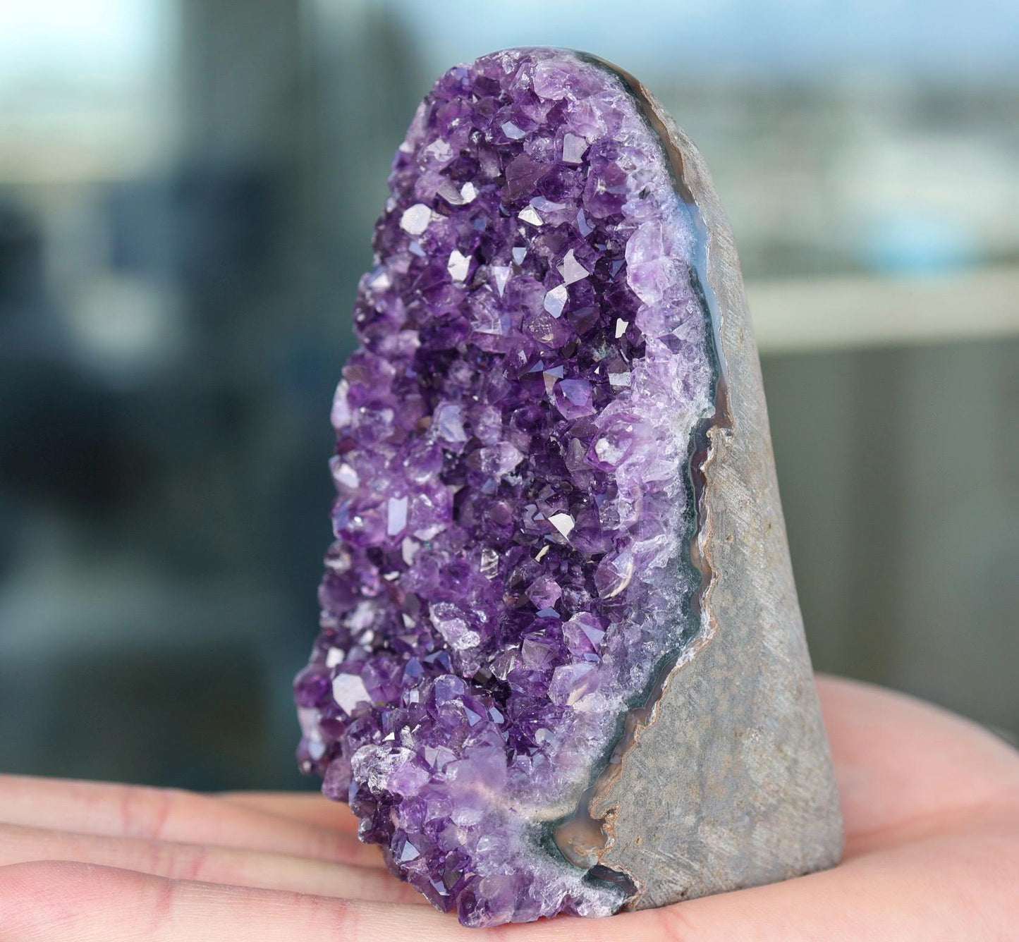 Amethyst Geode Cluster 517g Deep Purple Quartz Crystal Cluster Raw Amethyst Home Decor Unique Gift