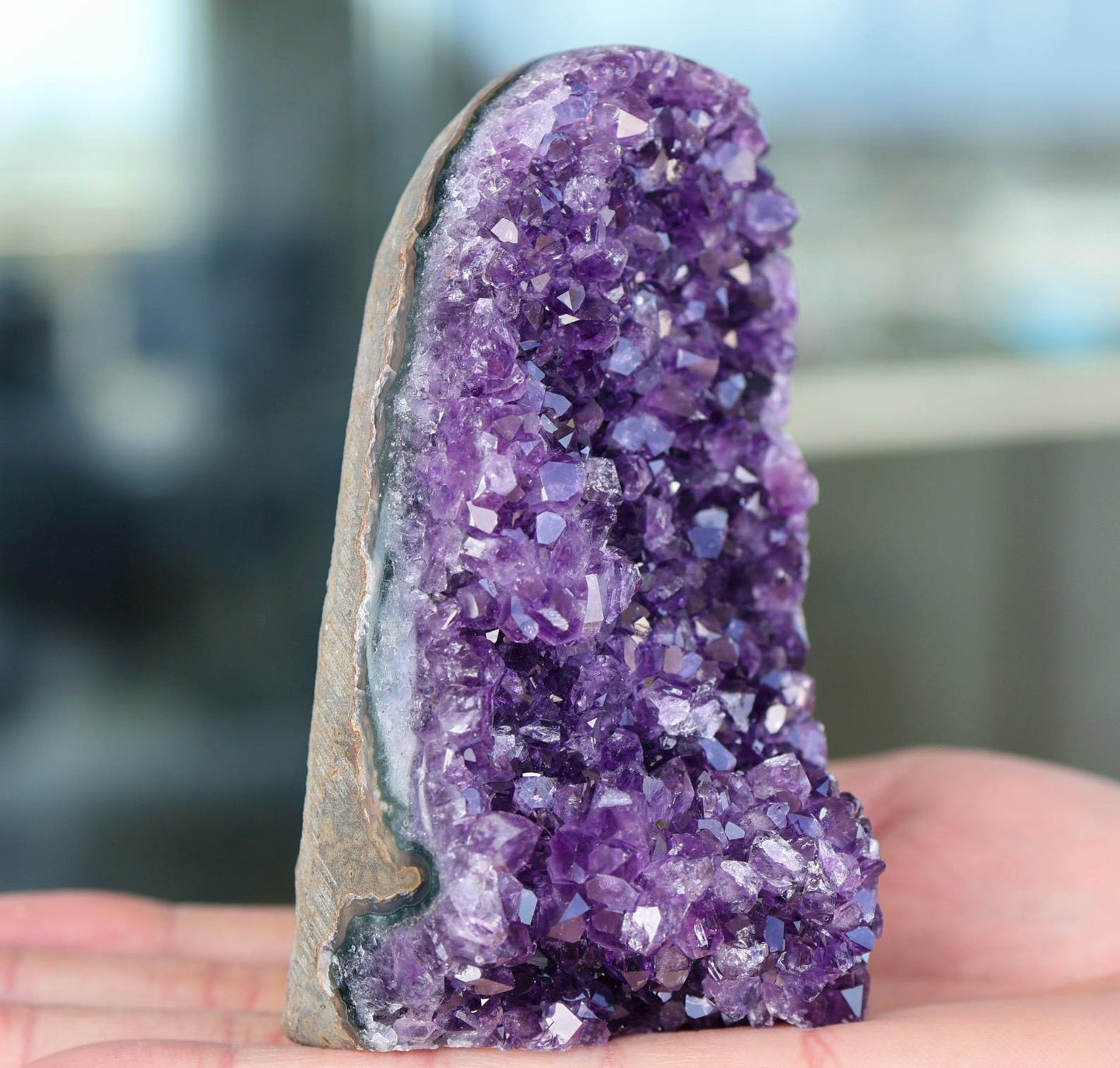 Amethyst Geode Cluster 517g Deep Purple Quartz Crystal Cluster Raw Amethyst Home Decor Unique Gift