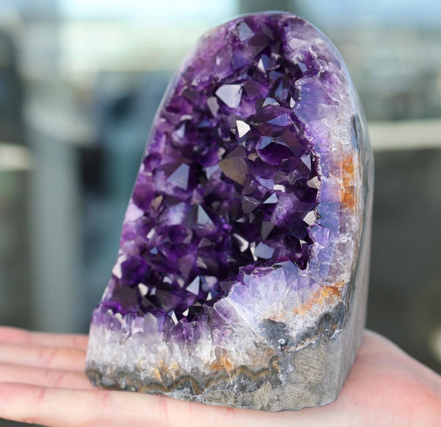 Uruguay Amethyst Geode – Deep Purple Natural Crystal Cluster – 1433g