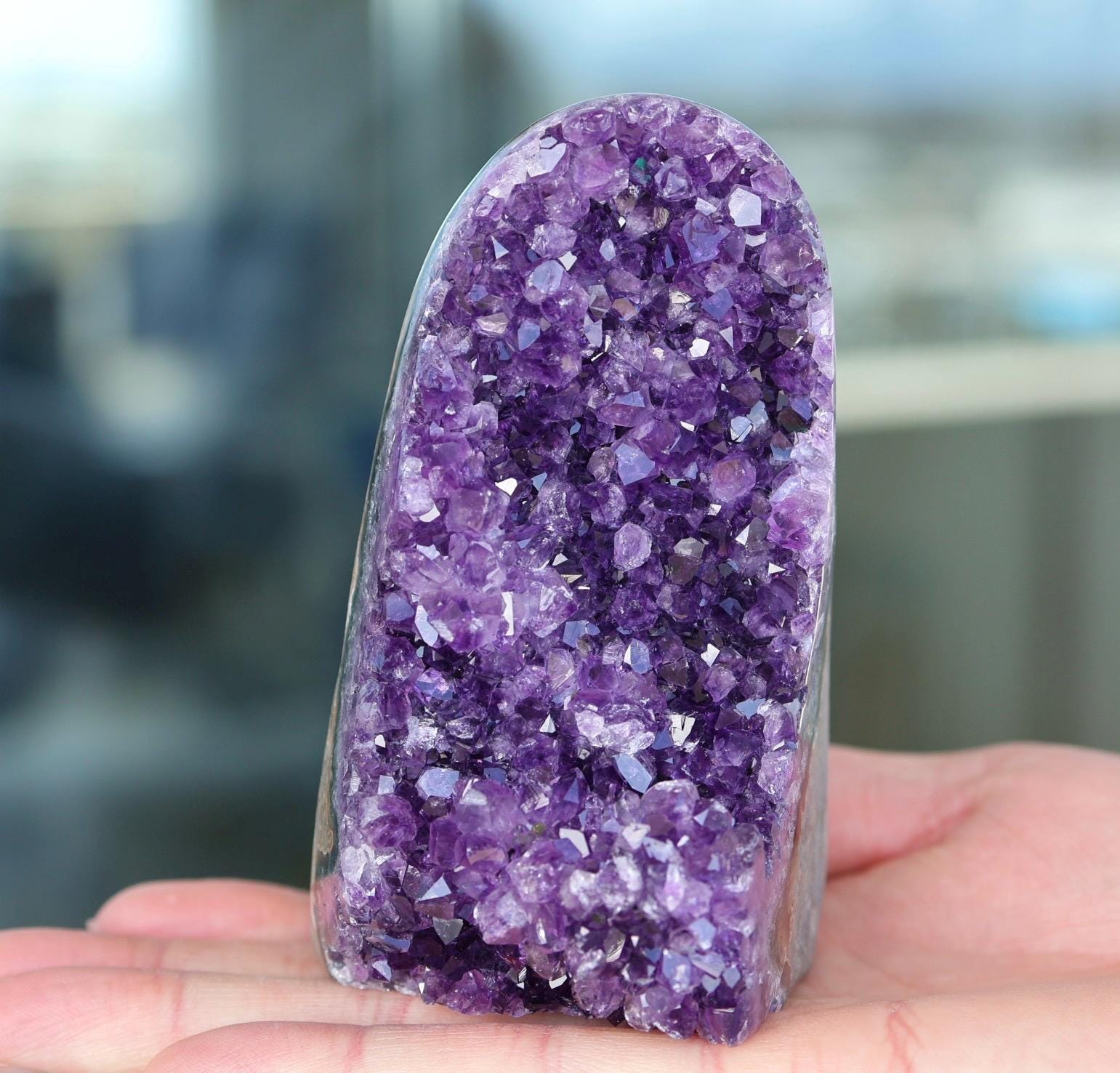 Amethyst Geode Cluster 517g Deep Purple Quartz Crystal Cluster Raw Amethyst Home Decor Unique Gift