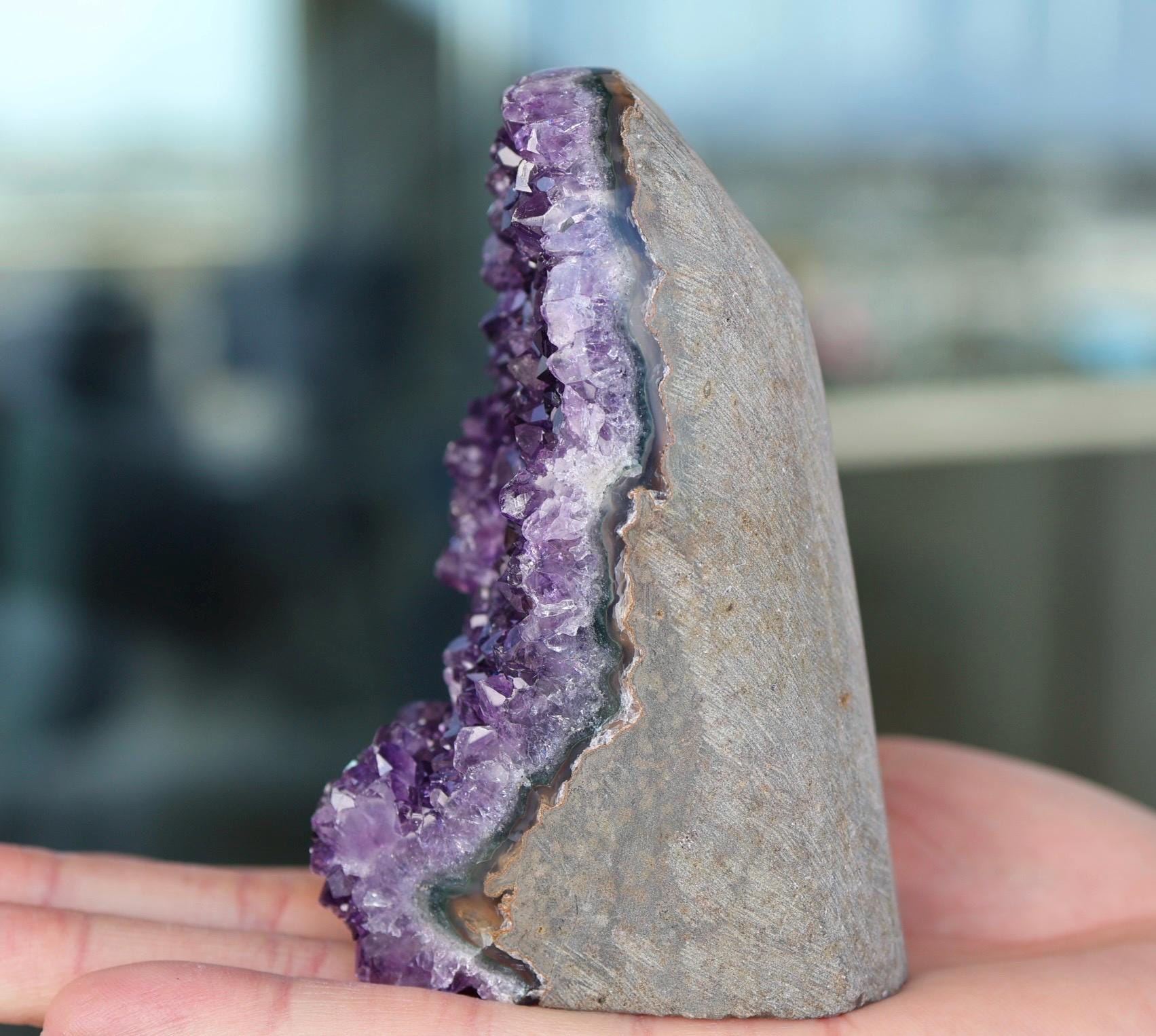 Amethyst Geode Cluster 517g Deep Purple Quartz Crystal Cluster Raw Amethyst Home Decor Unique Gift