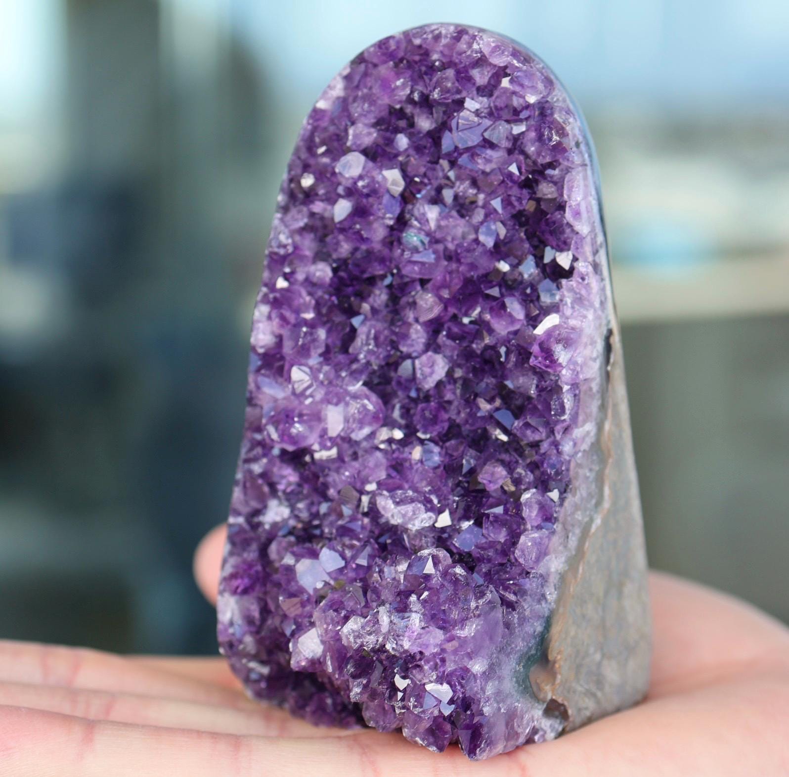 Amethyst Geode Cluster 517g Deep Purple Quartz Crystal Cluster Raw Amethyst Home Decor Unique Gift