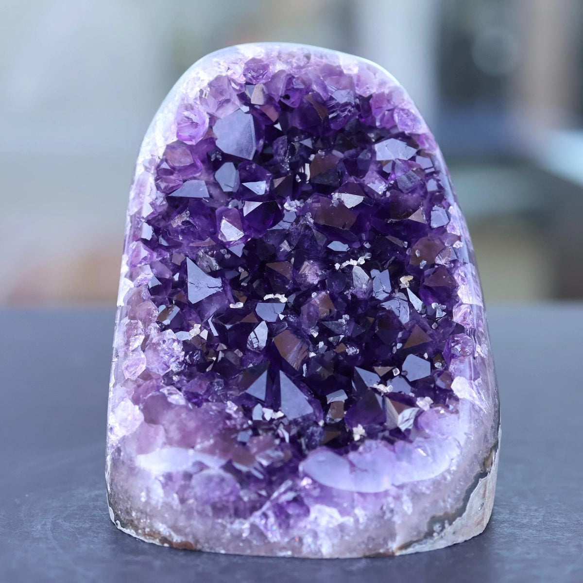 Amethyst Geode, Purple Amethyst Crystal, Natural Crystal Cluster, Raw Amethyst, Purple Crystal, Quartz Crystal, Crystal Decor, 709g